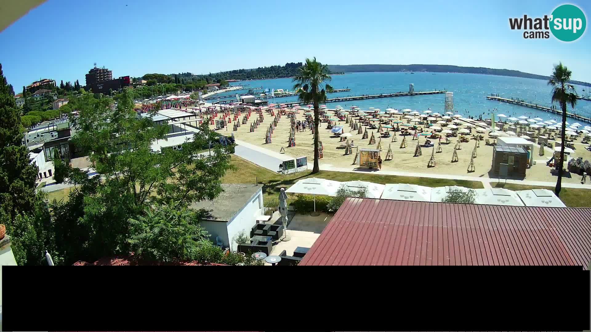 Webcam Portorož Strand – Karamela bar