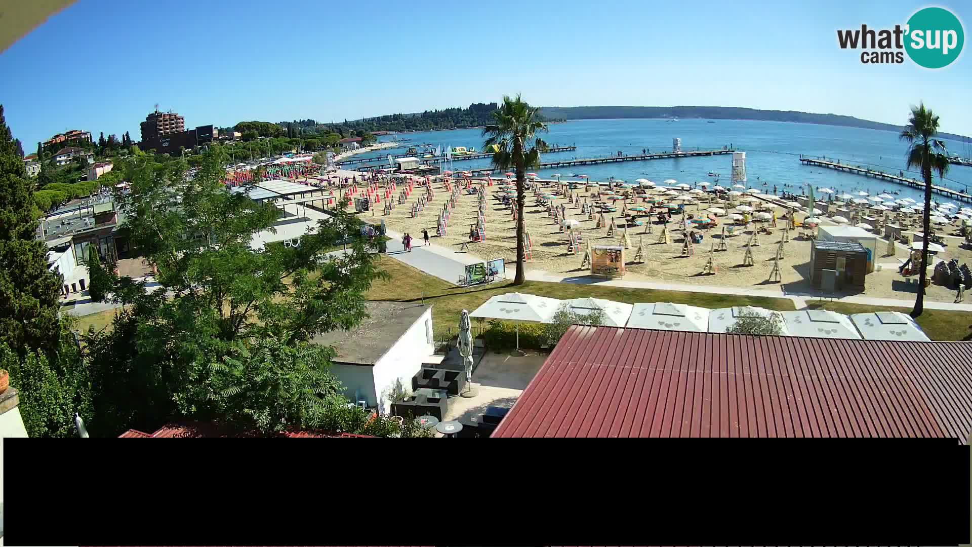 Spiaggia di Portorose live webcam