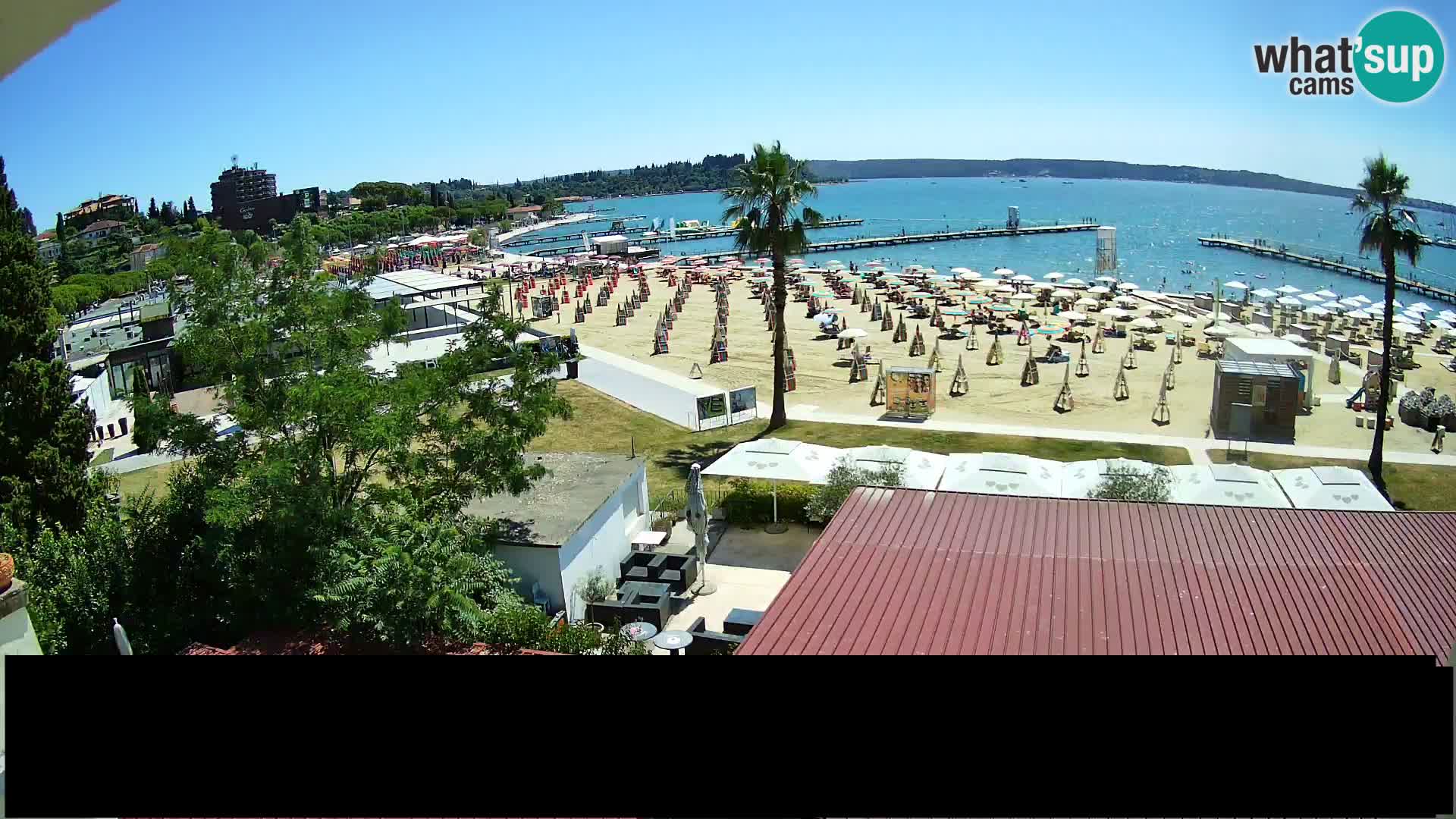 Webcam Live Playa de Portorož