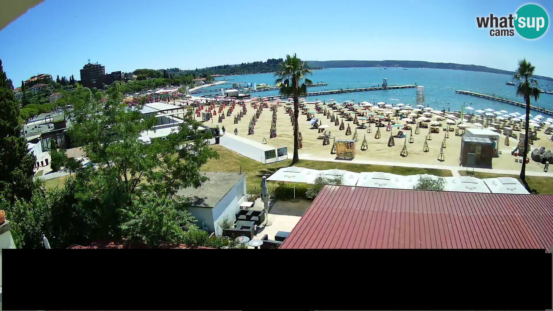 Web kamera Portorož plaža – Kavarna Karamela