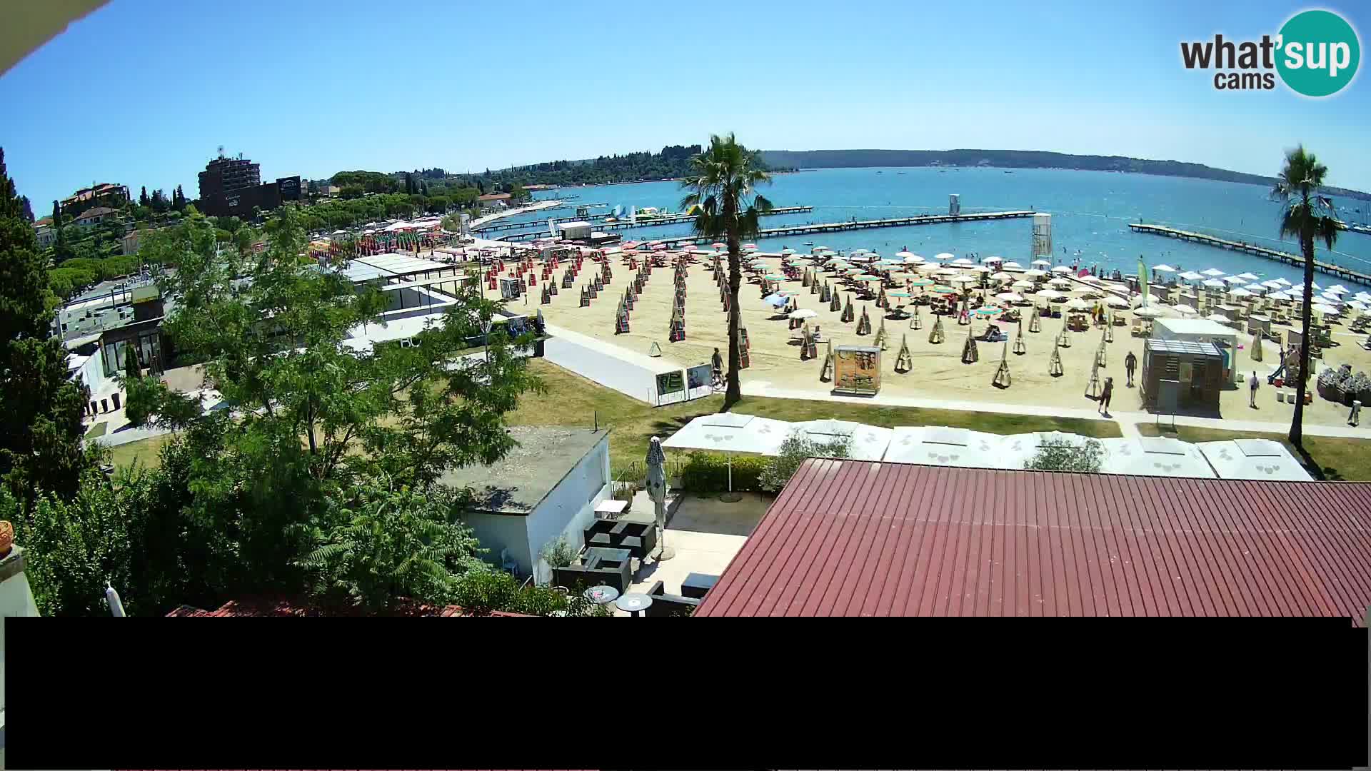 Webcam Portorož Strand – Karamela bar