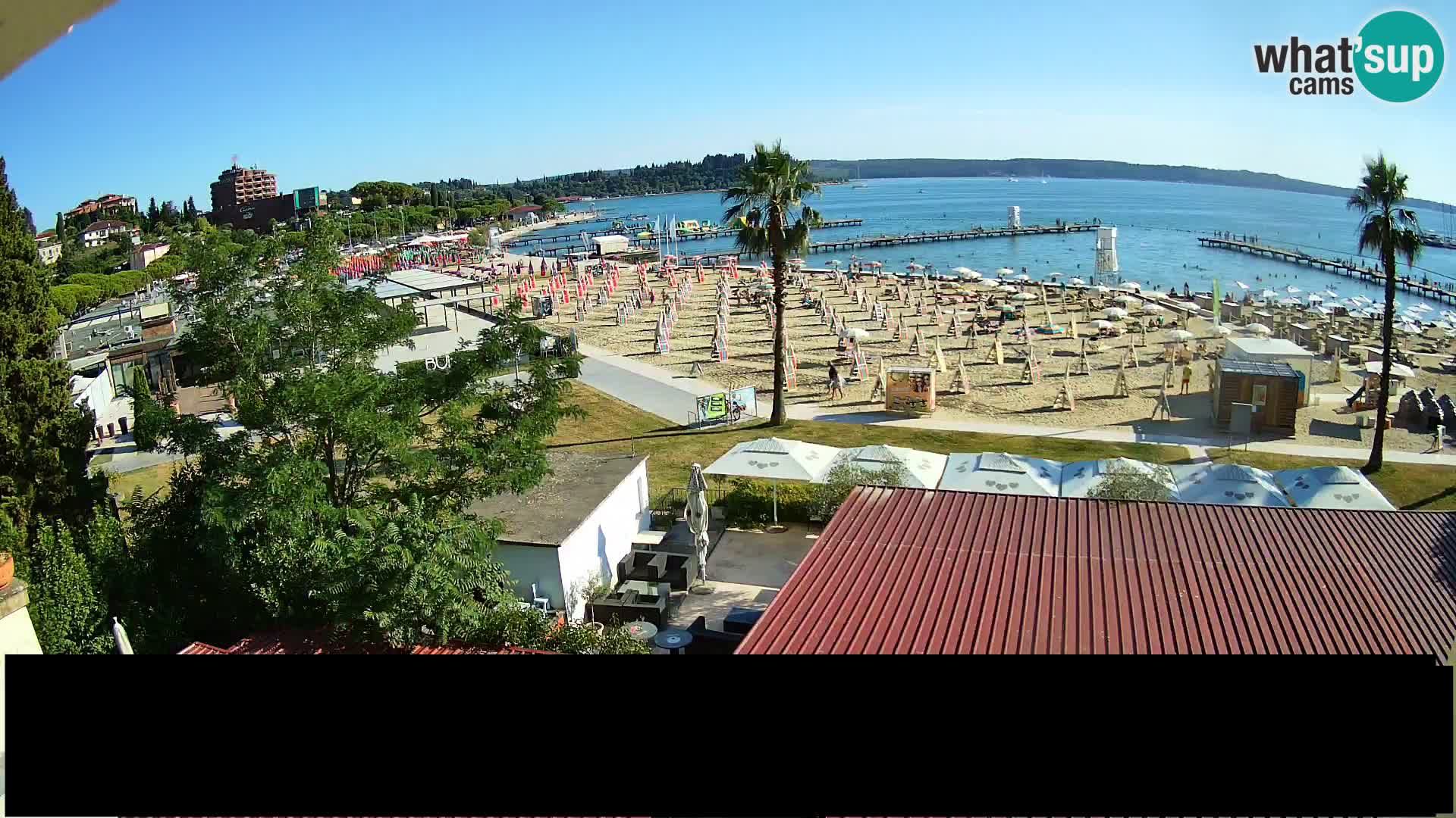 Web kamera Portorož plaža – Kavarna Karamela