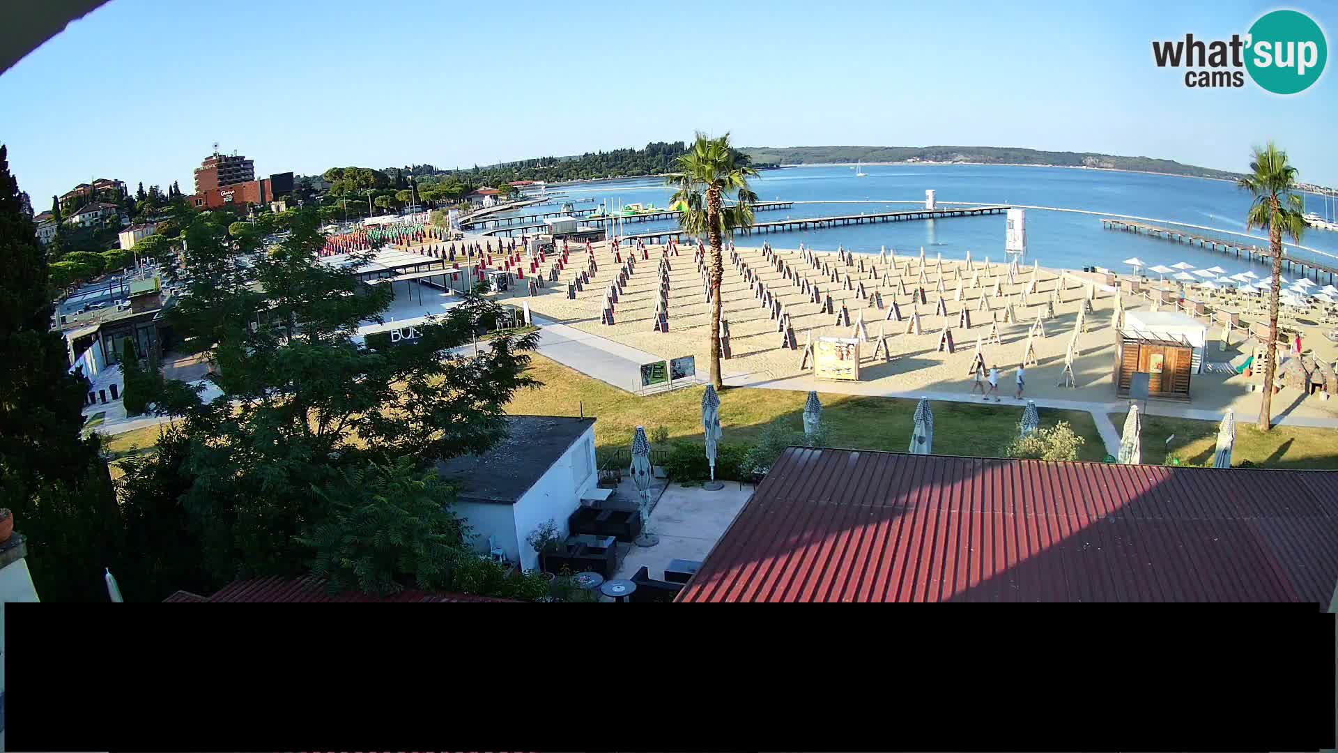 Webcam live Plage Portorož – Caffe Karamela