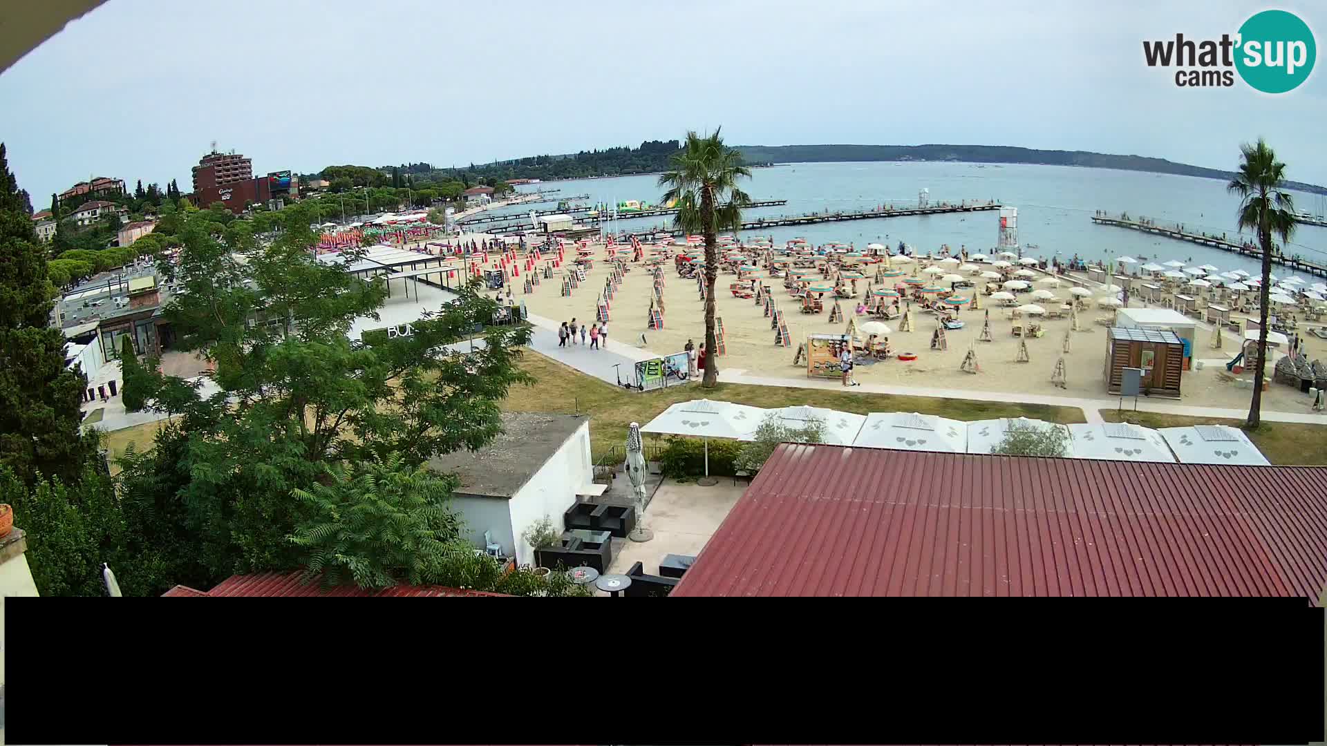 Webcam live Playa Portorož – Caffe Karamela