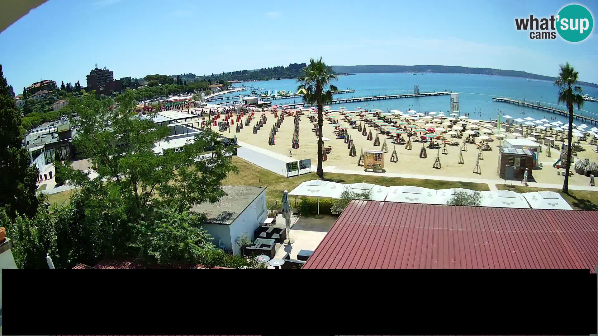 Spletna kamera plaža Portorož