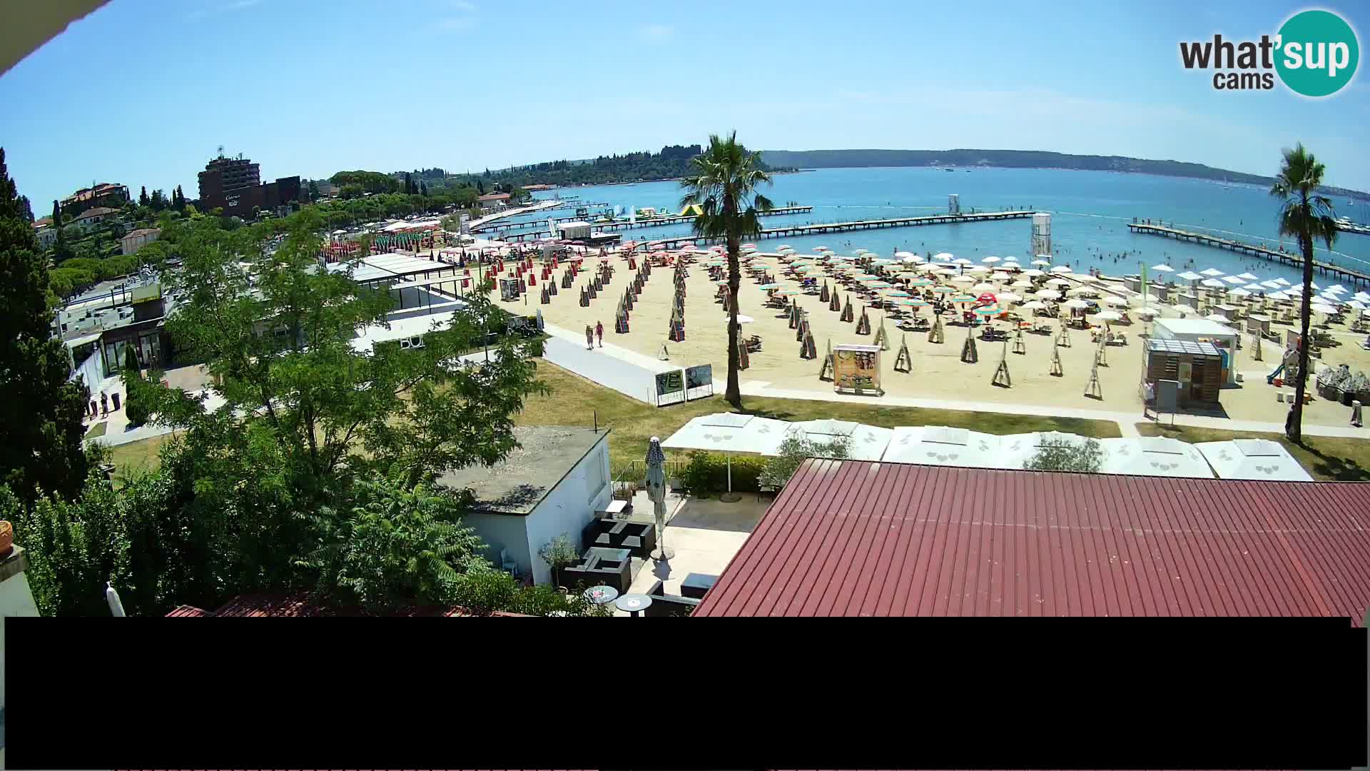 Playa Portorož camera en vivo