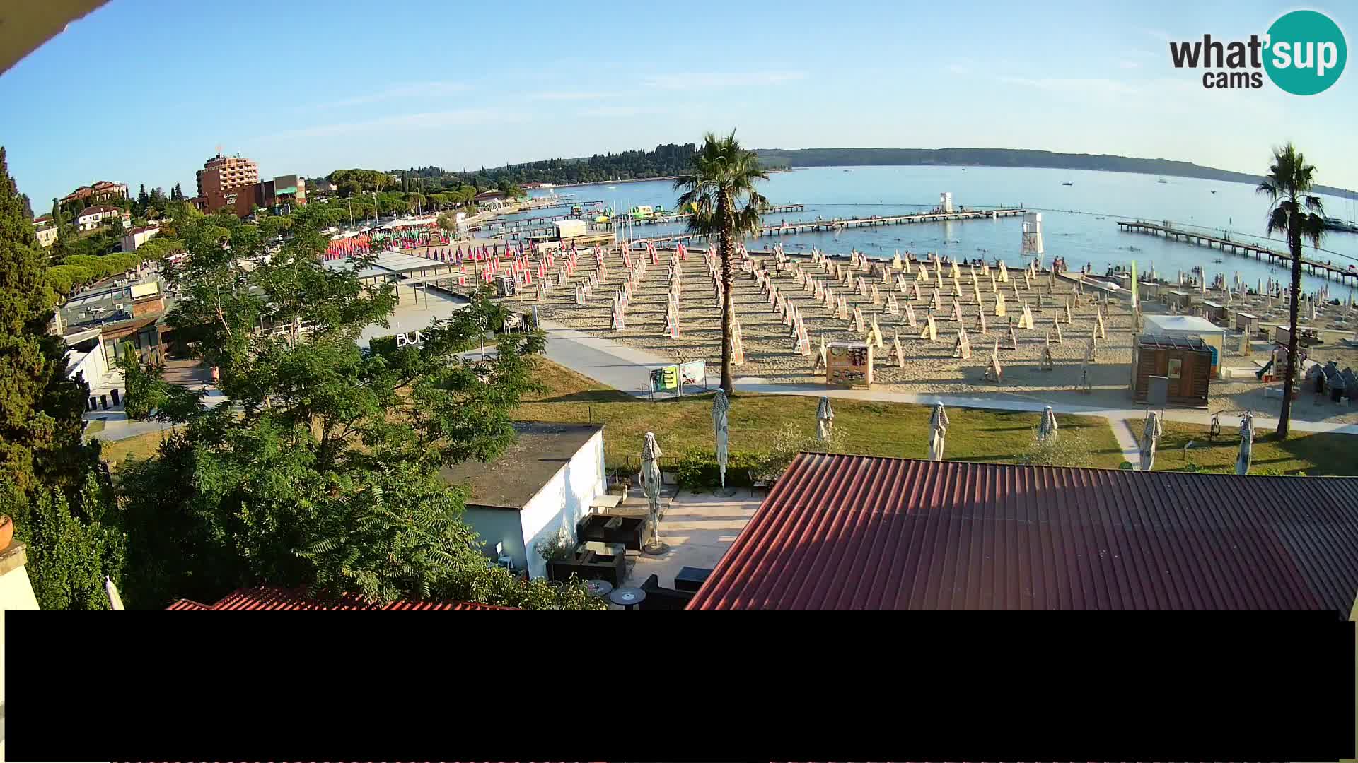 Kamera v živo Portorož plaža – Bungalow