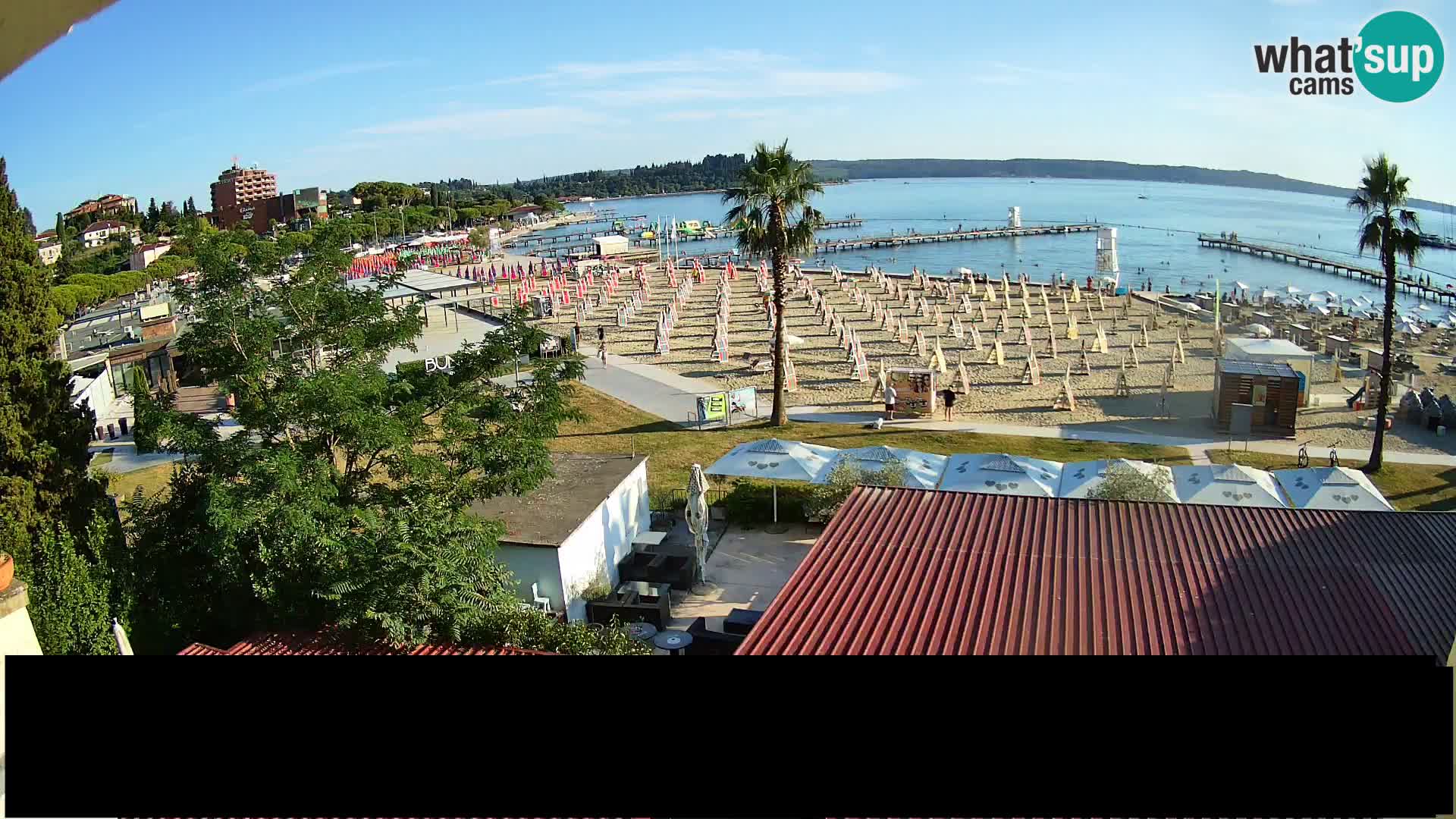 Plage Portorož live cam