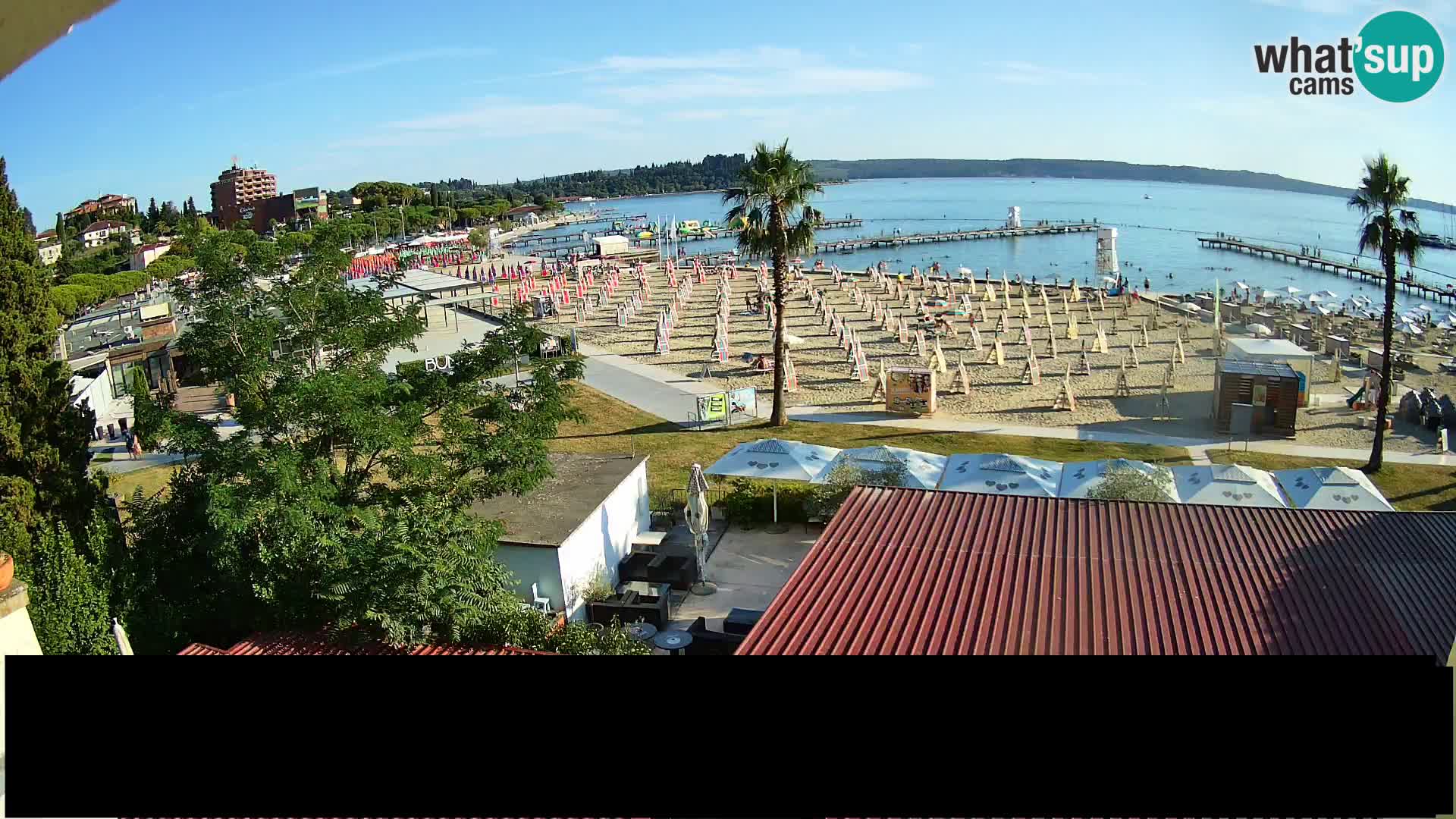 Web kamera Portorož plaža – Kavarna Karamela
