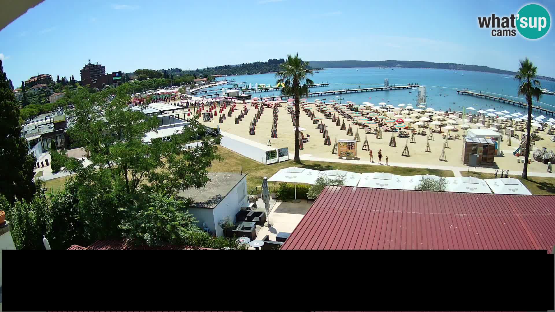 Playa Portorož camera en vivo