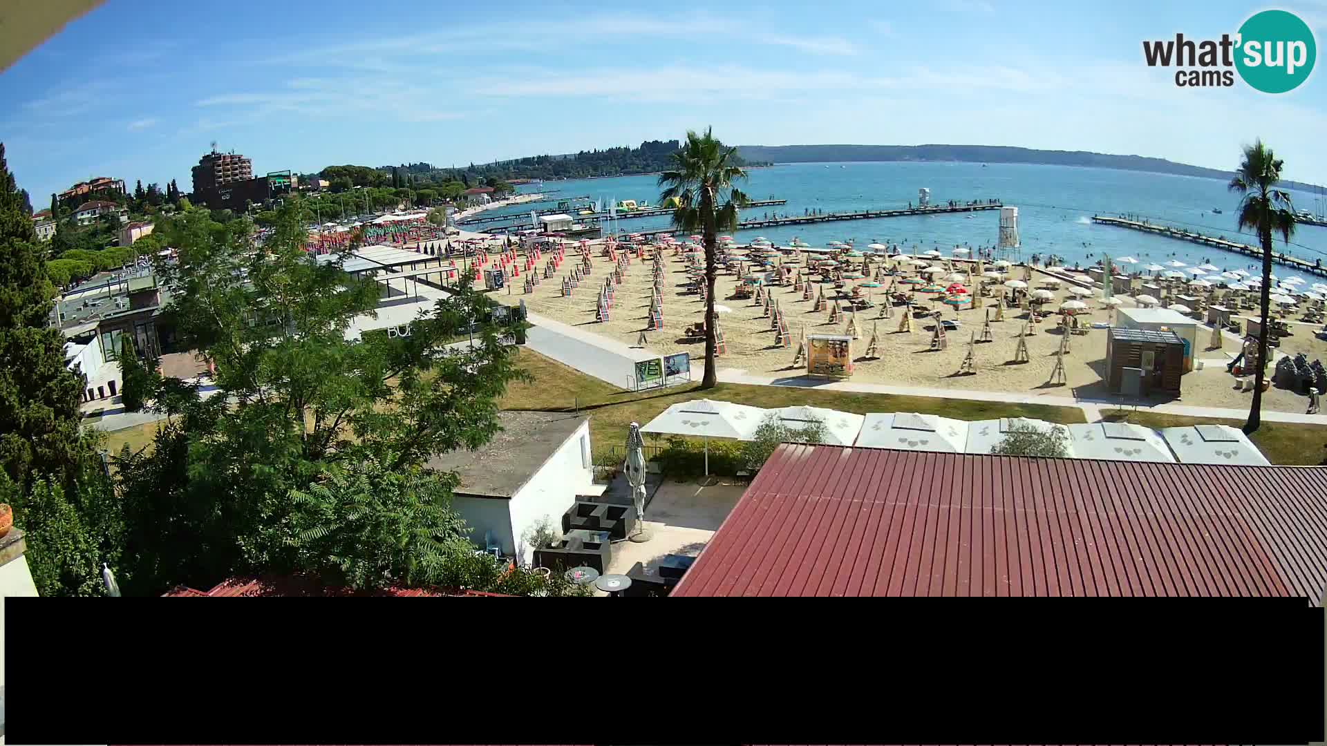 Webcam live Playa Portorož – Caffe Karamela