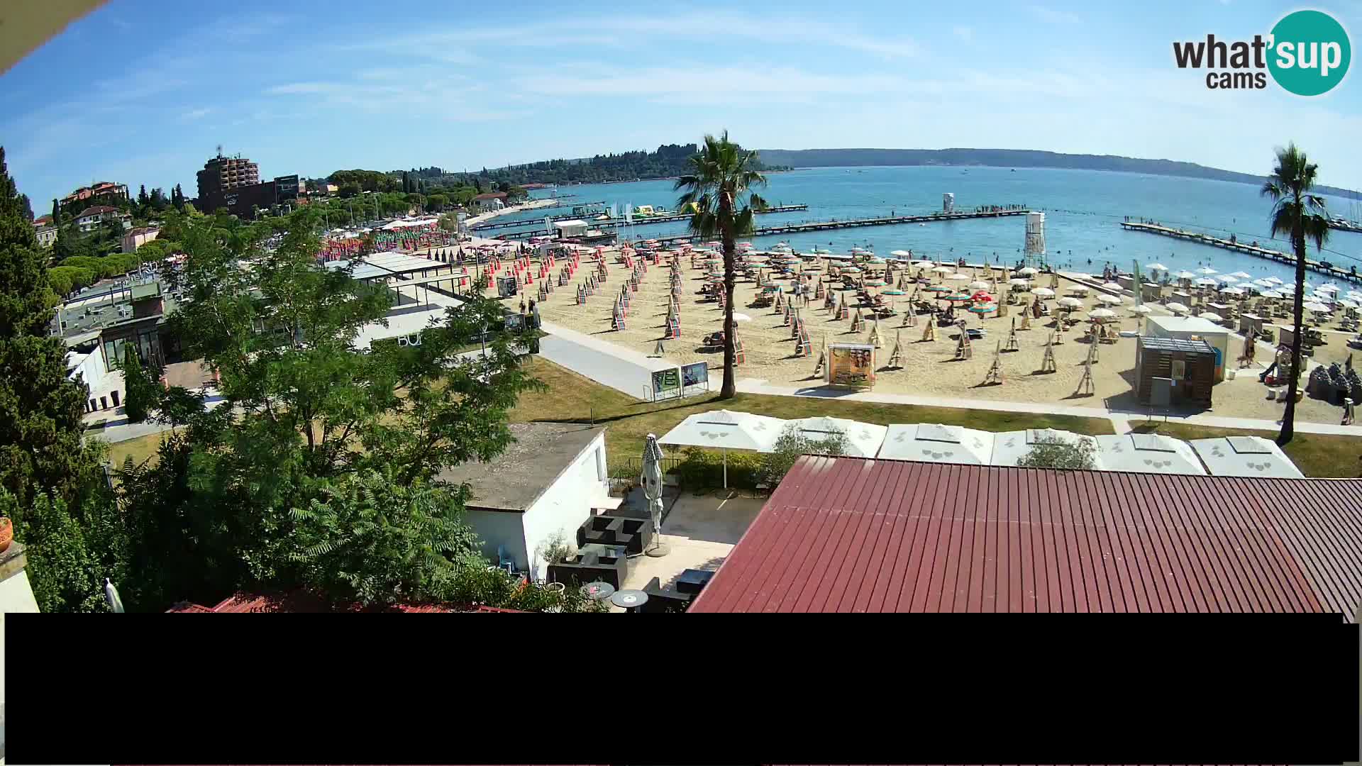 Webcam Portorož Strand – Karamela bar