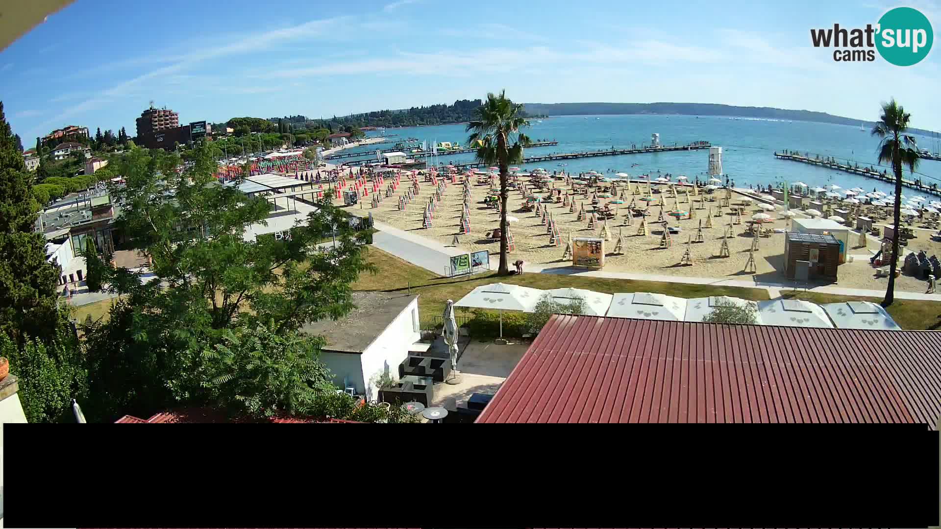 Webcam live Plage Portorož – Caffe Karamela