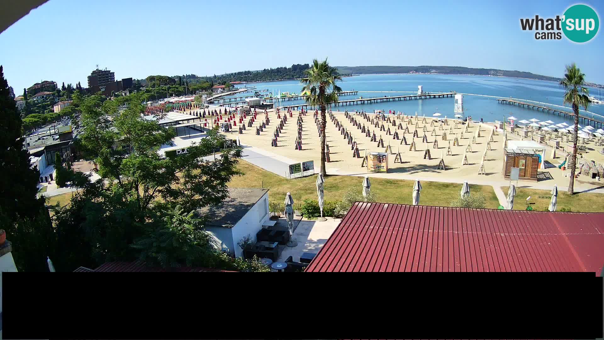 Webcam live Playa Portorož – Caffe Karamela