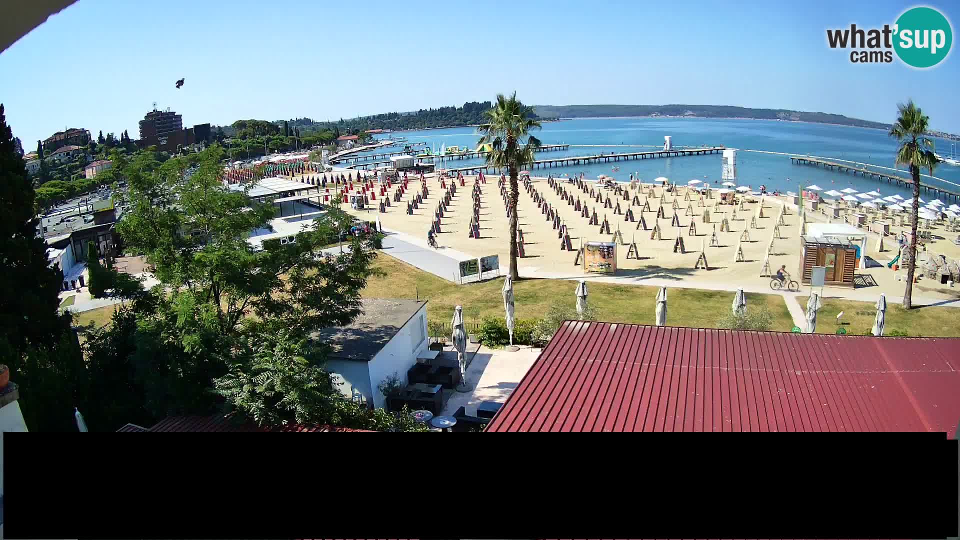 Plage Portorož live cam