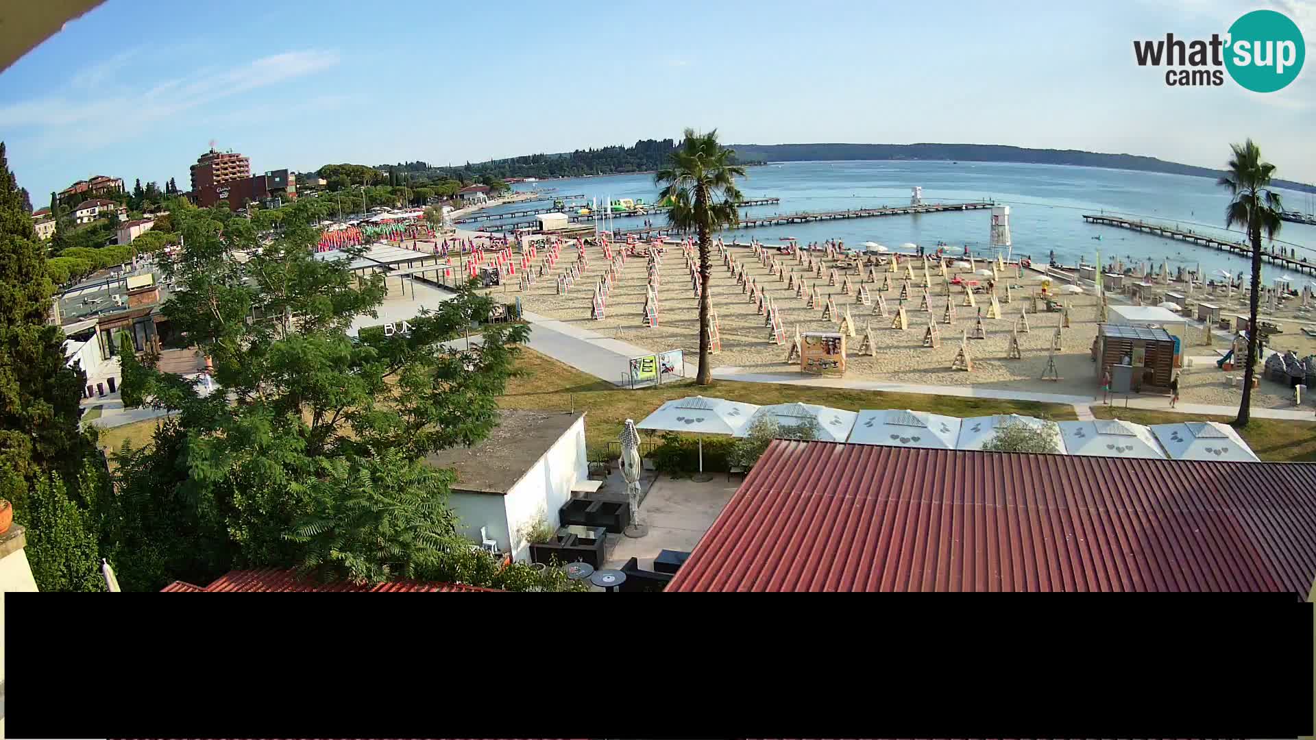 Webcam live Plage Portorož – Caffe Karamela