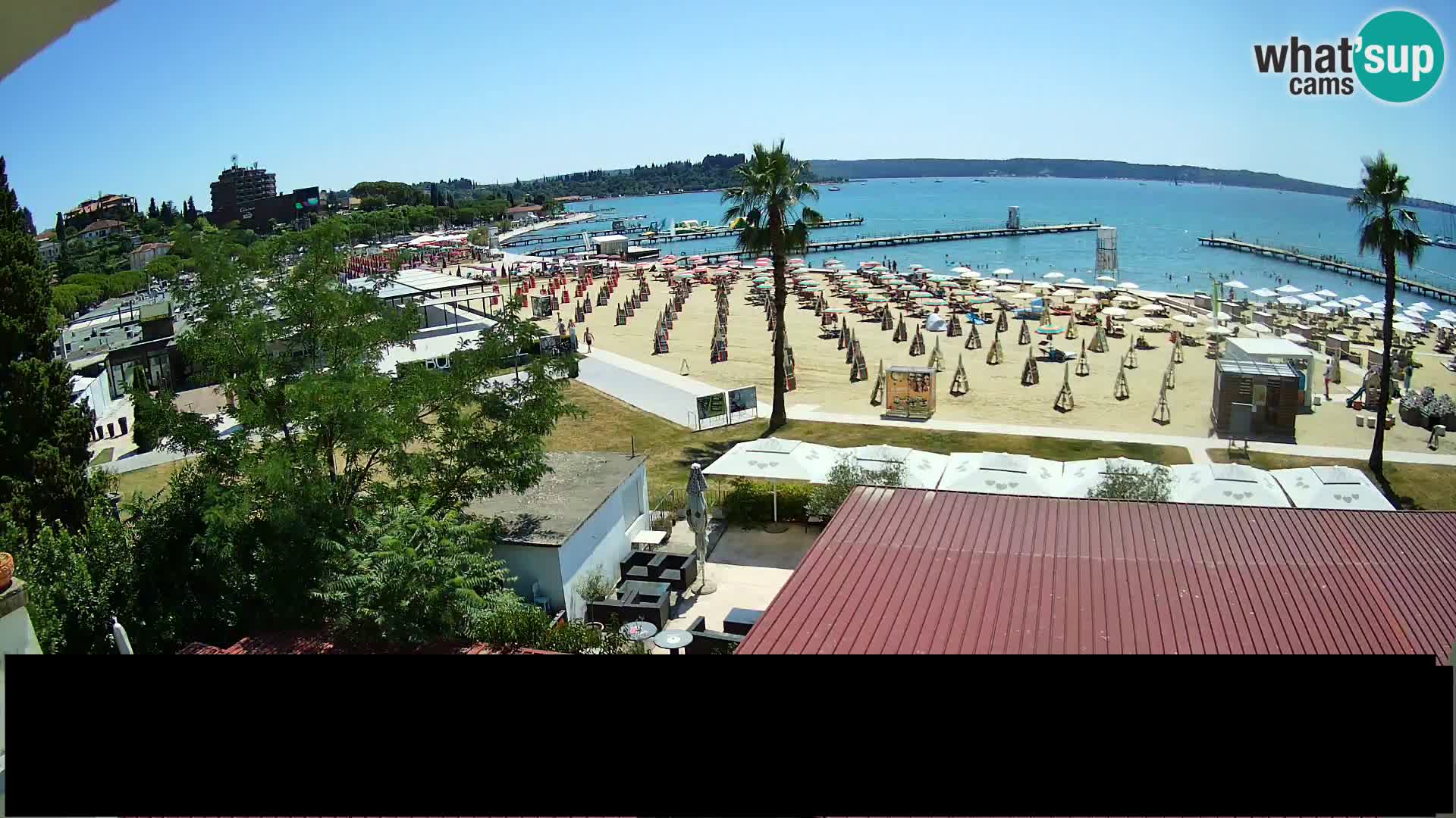Web kamera Portorož plaža – Kavarna Karamela