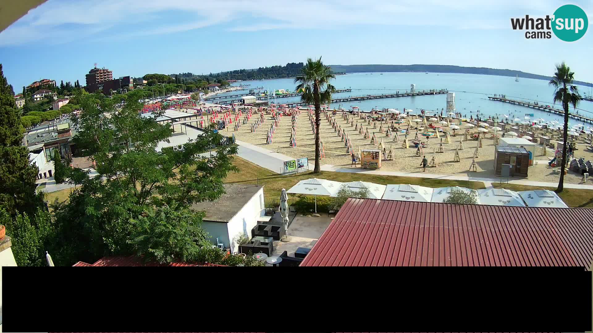 Spiaggia di Portorose live webcam