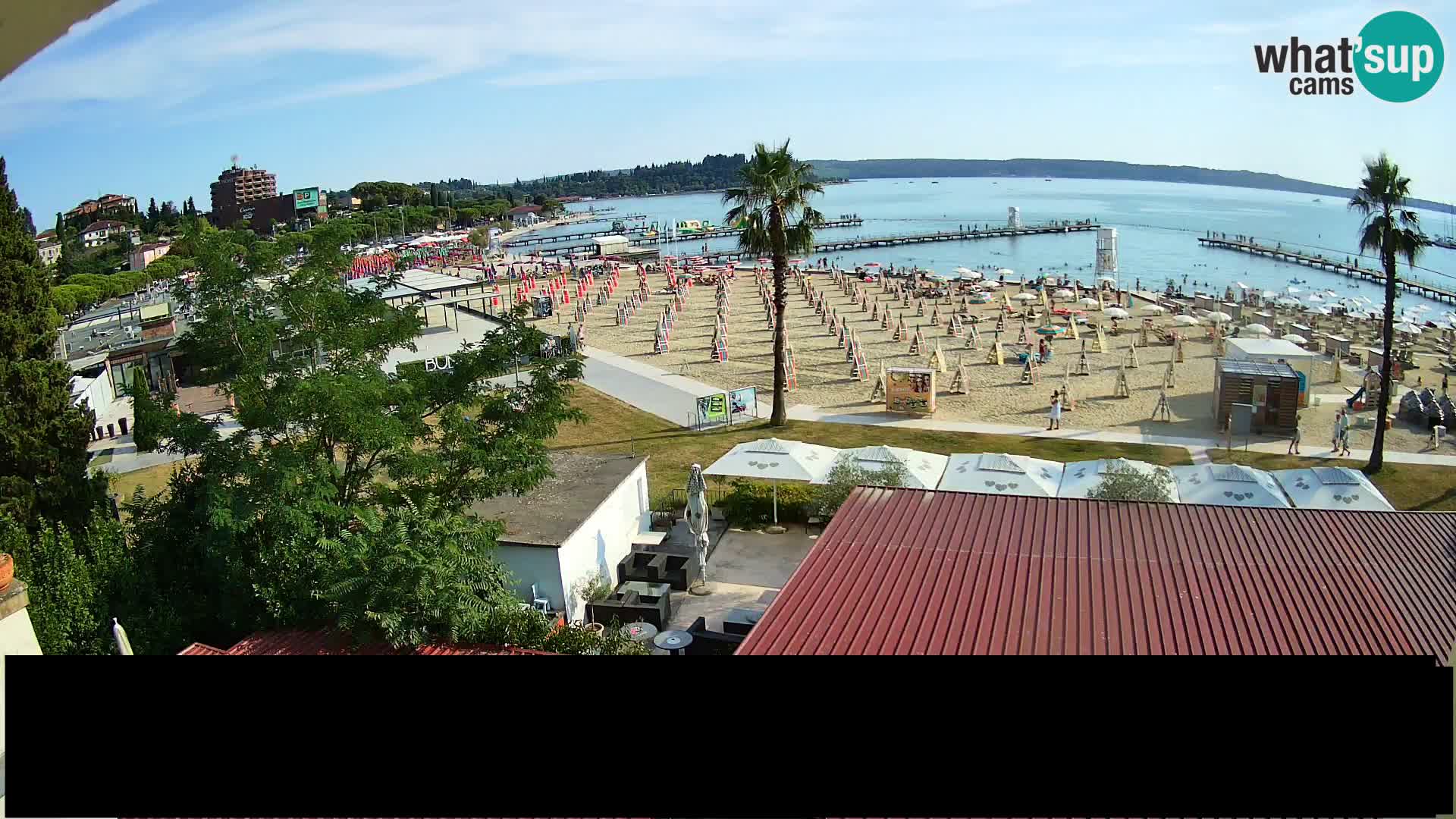 Spletna kamera plaža Portorož
