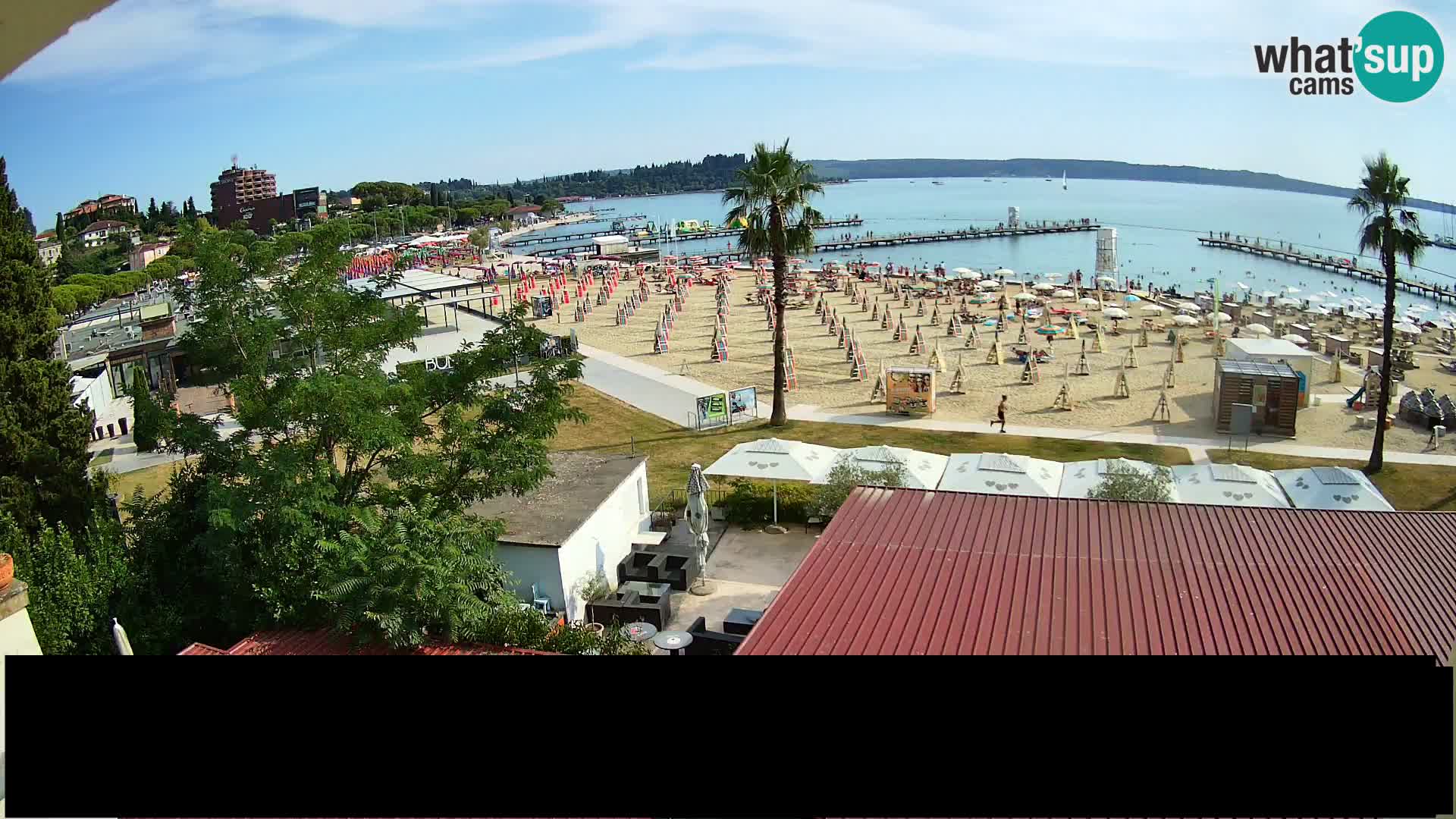 Web kamera Portorož plaža – Kavarna Karamela
