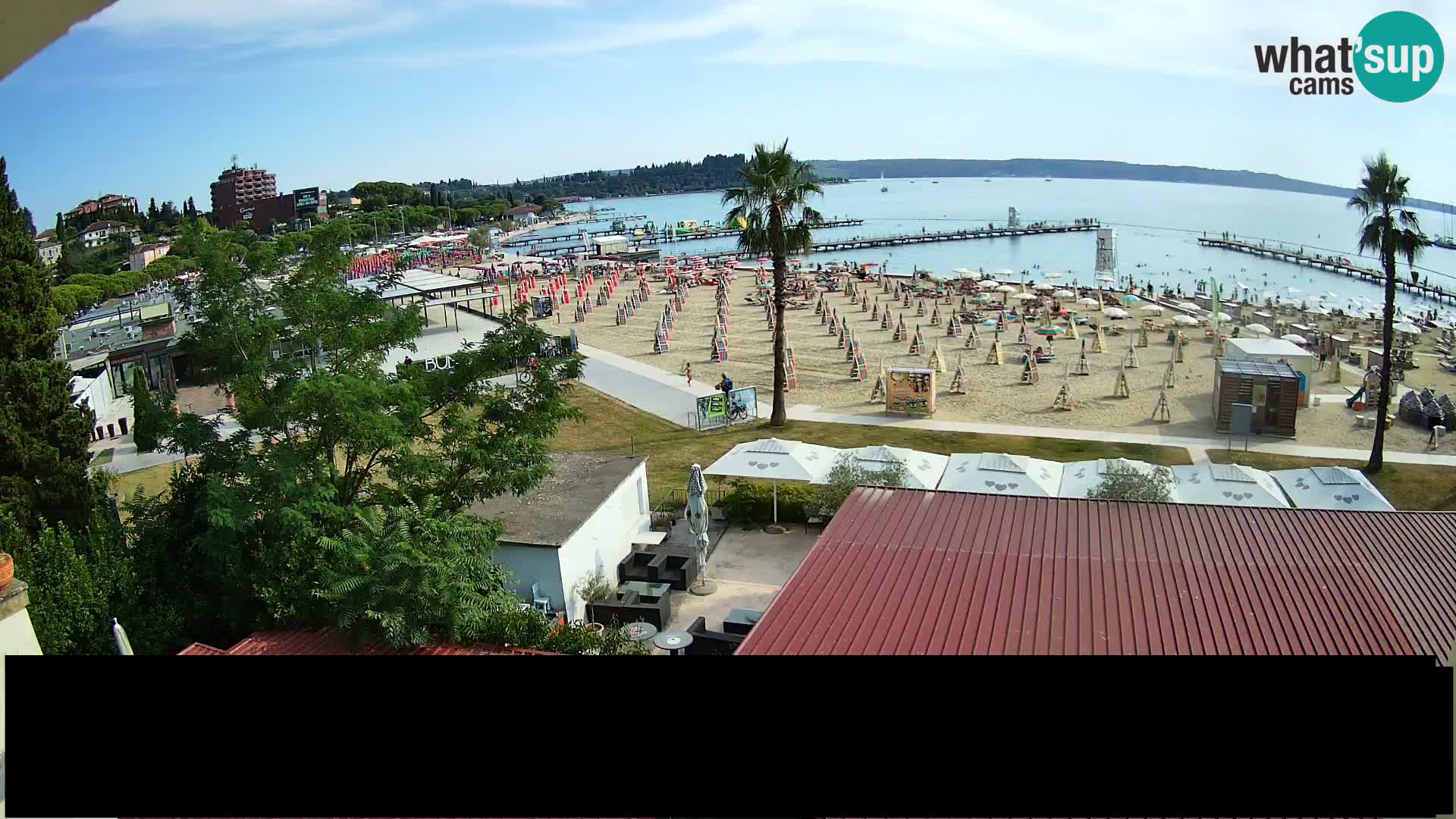 Plaža Portorož web kamera