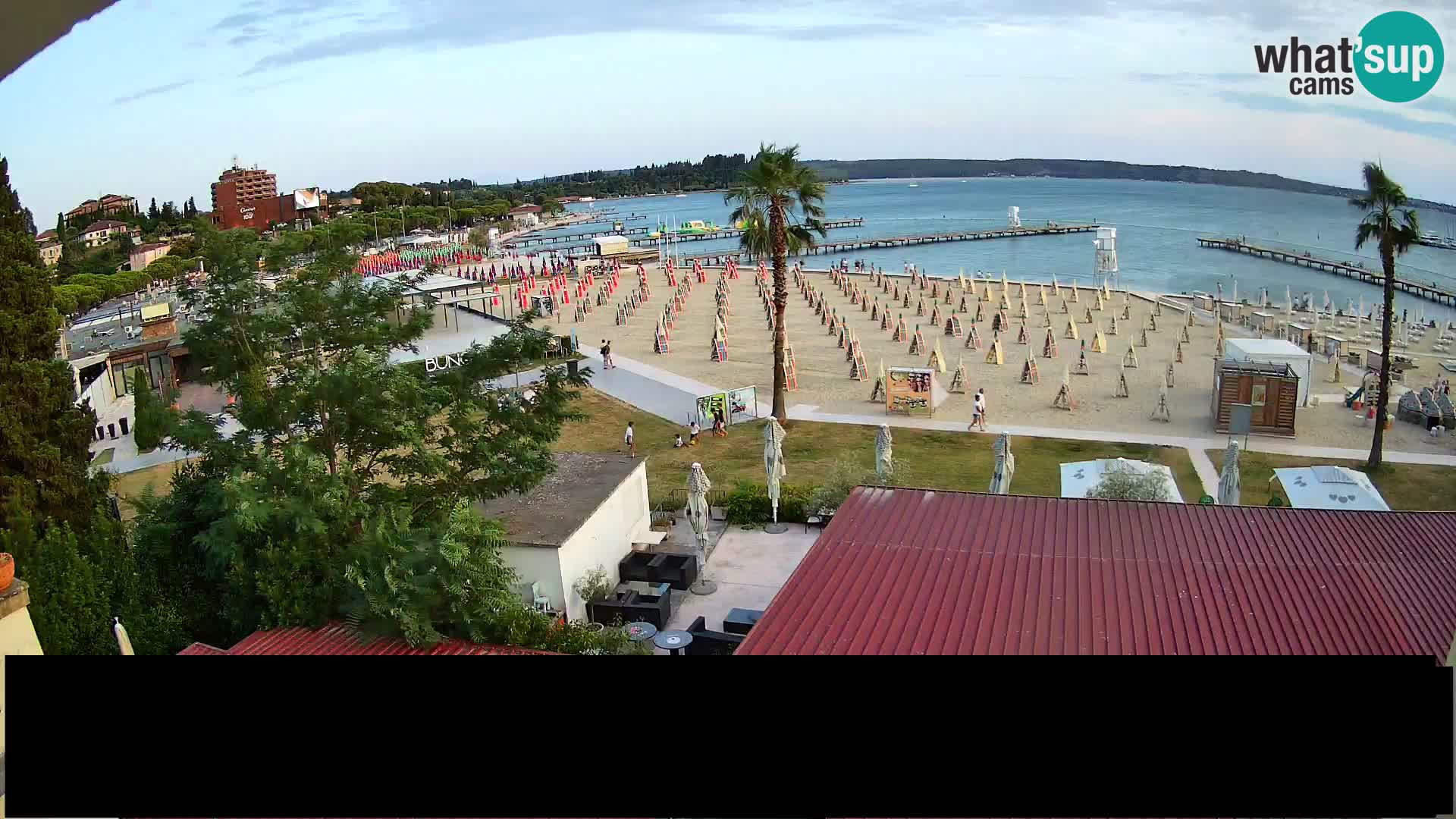 Webcam live Playa Portorož – Caffe Karamela