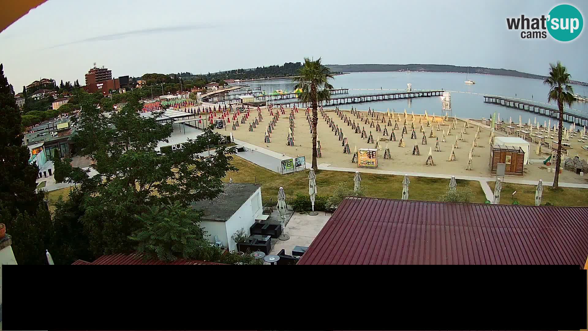 Spiaggia di Portorose live webcam