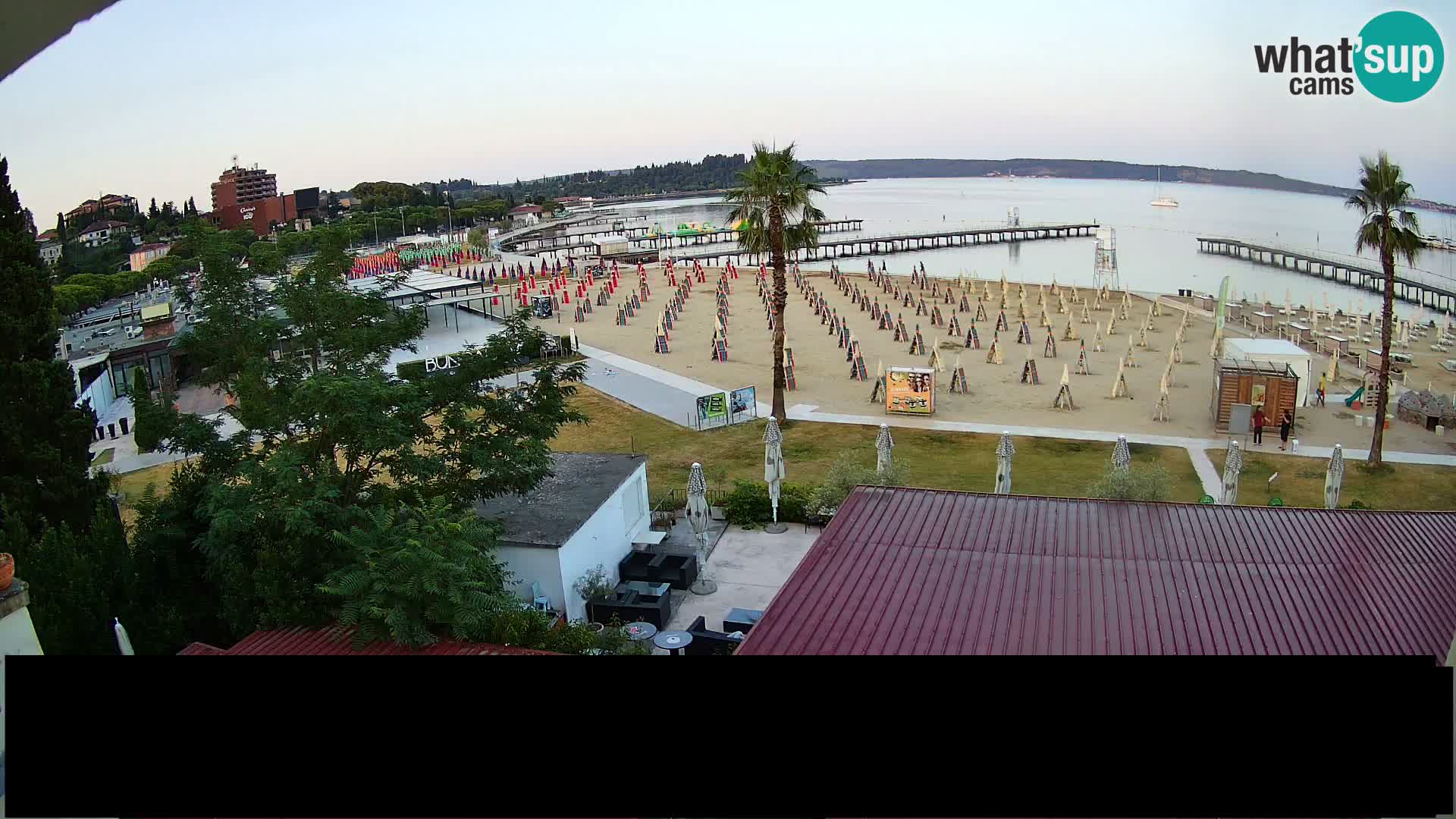 Plage Portorož live cam