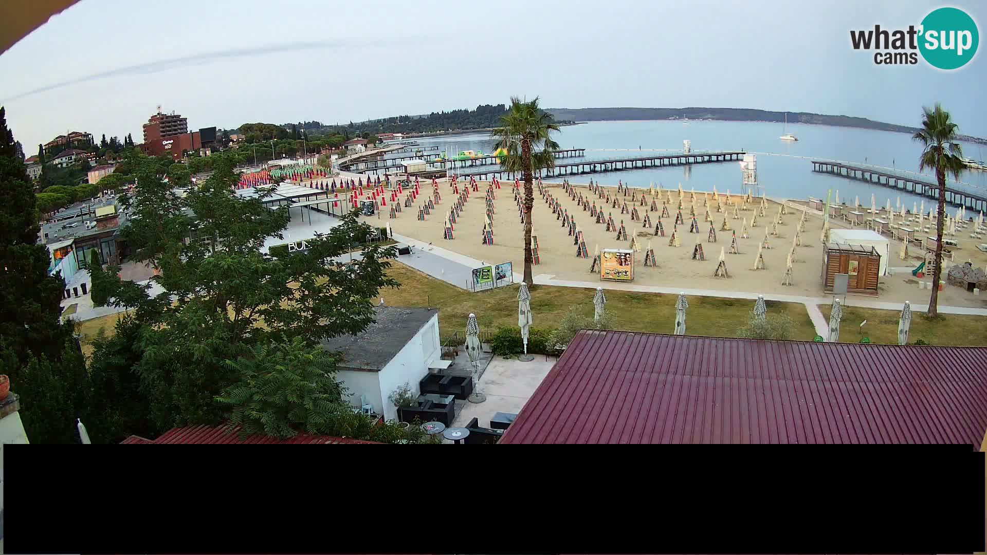 Webcam live Plage Portorož – Caffe Karamela
