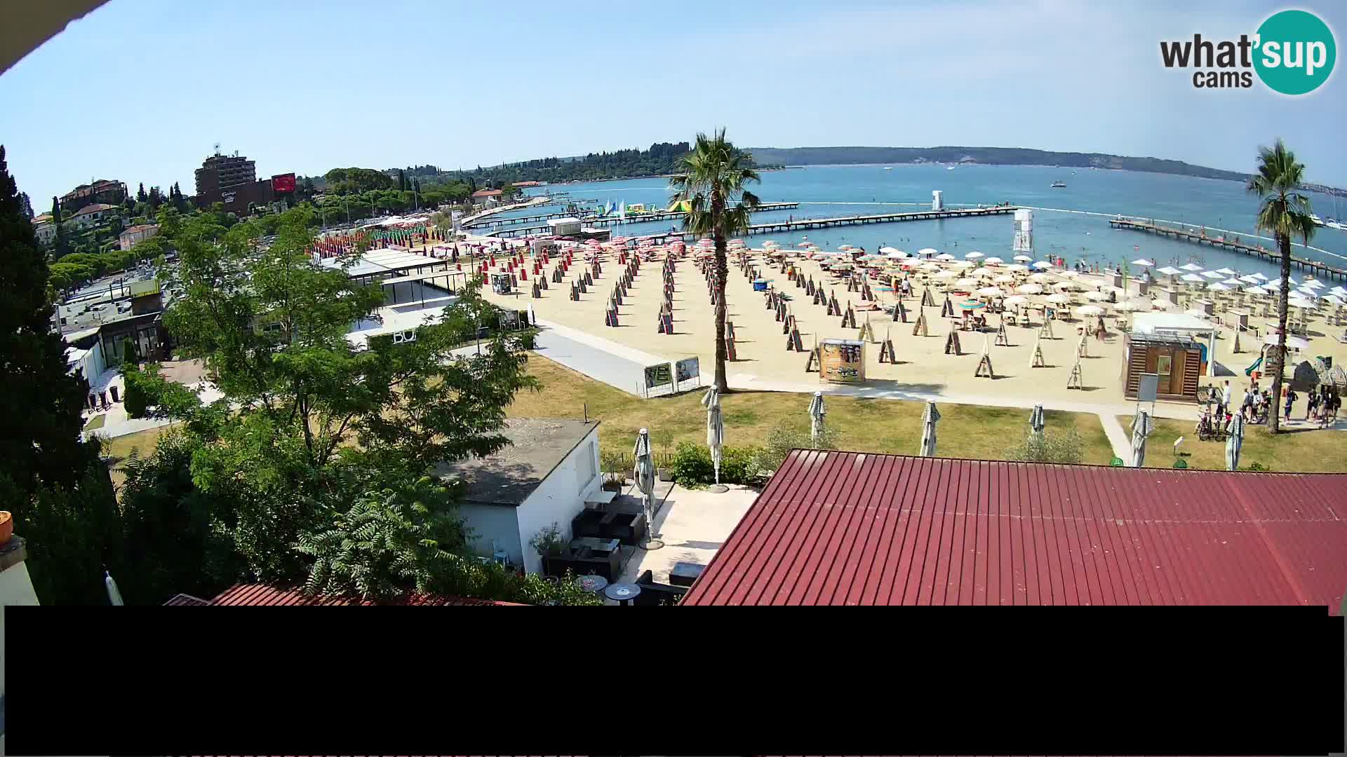 Webcam live Plage Portorož – Caffe Karamela