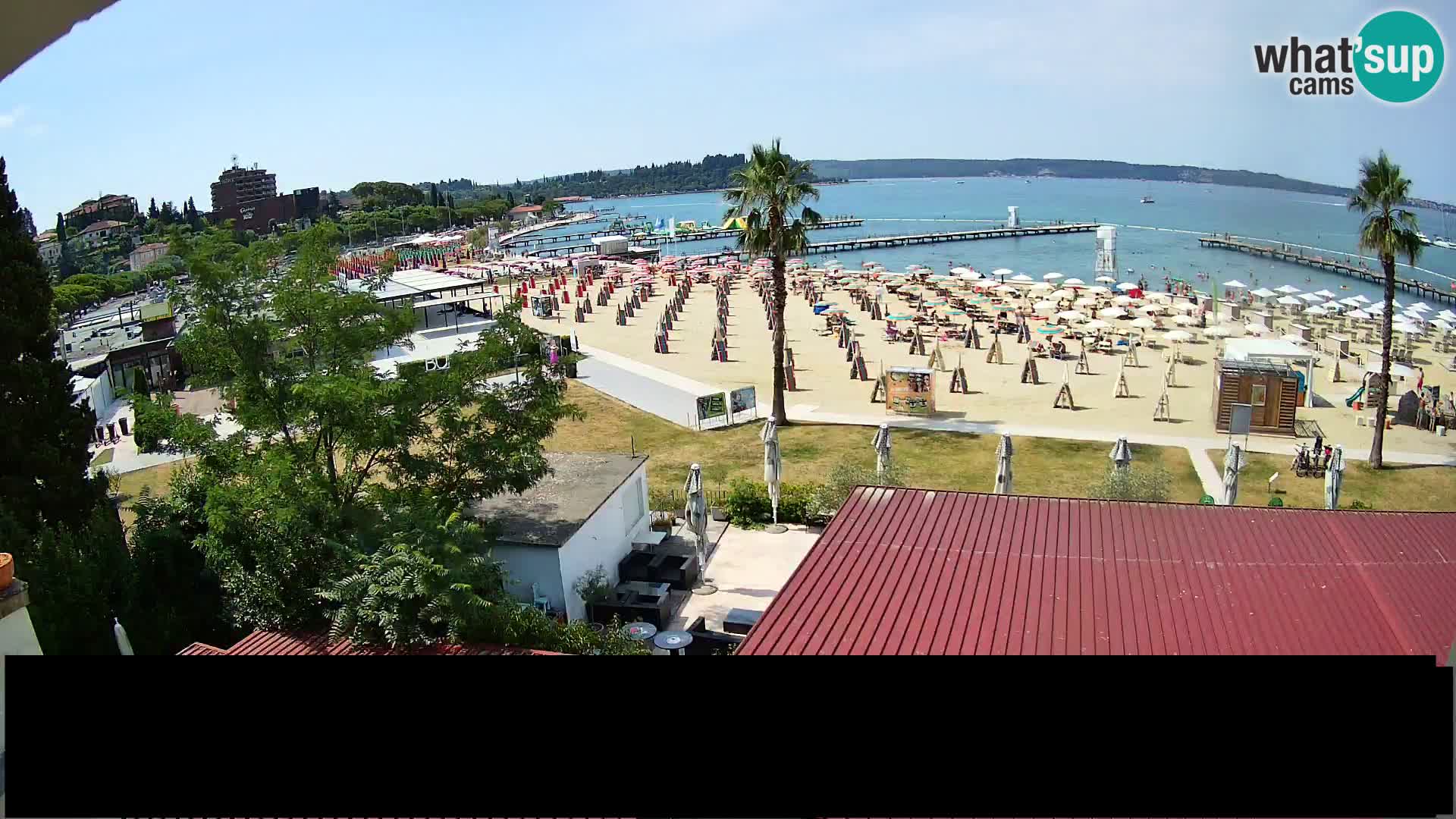 Spiaggia di Portorose live webcam