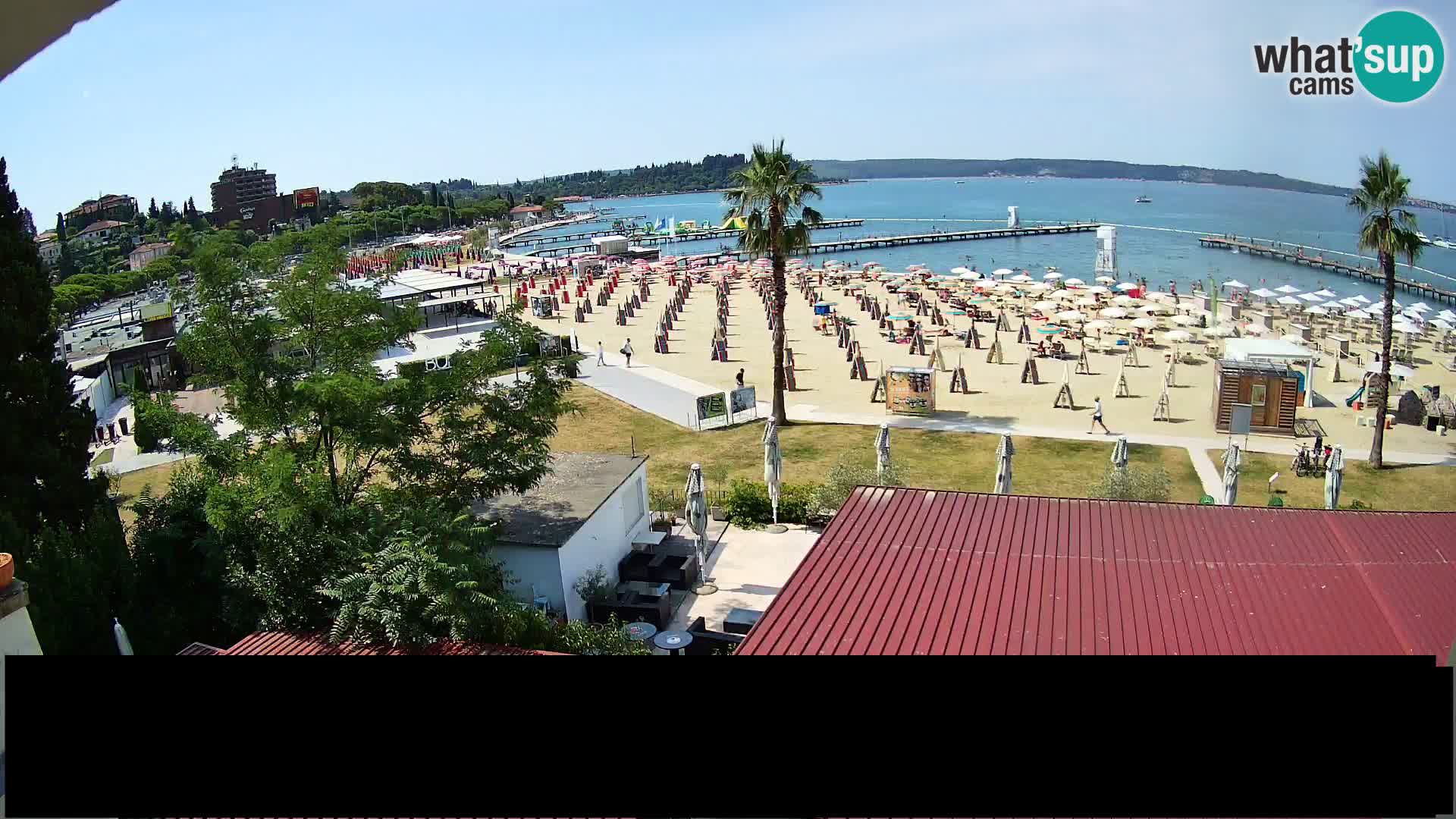 Kamera v živo Portorož plaža – Bungalow
