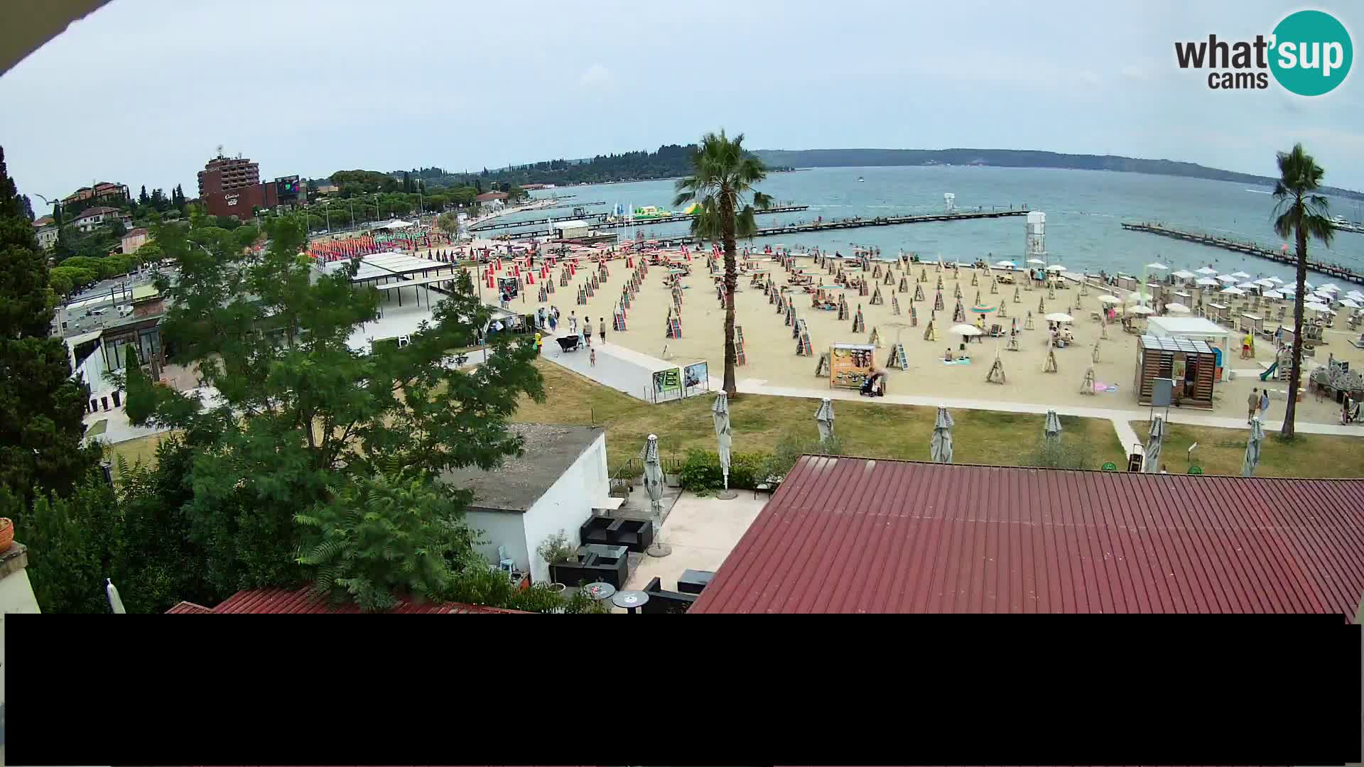 Webcam live Plage Portorož – Caffe Karamela