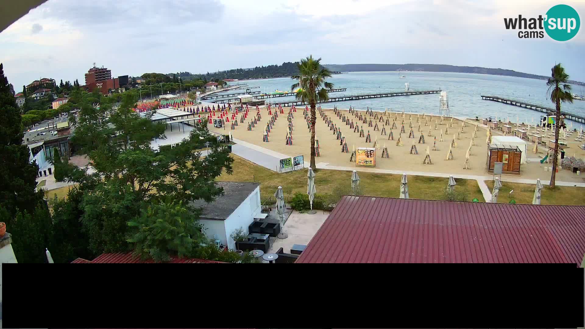Spiaggia di Portorose live webcam