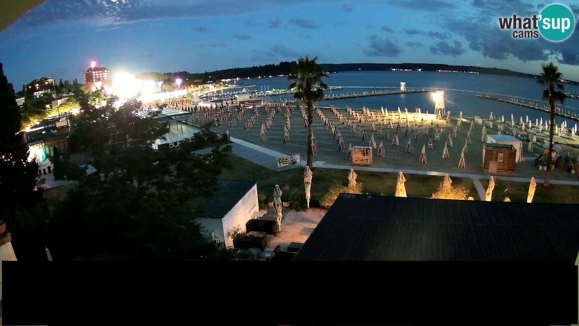 Playa Portorož camera en vivo