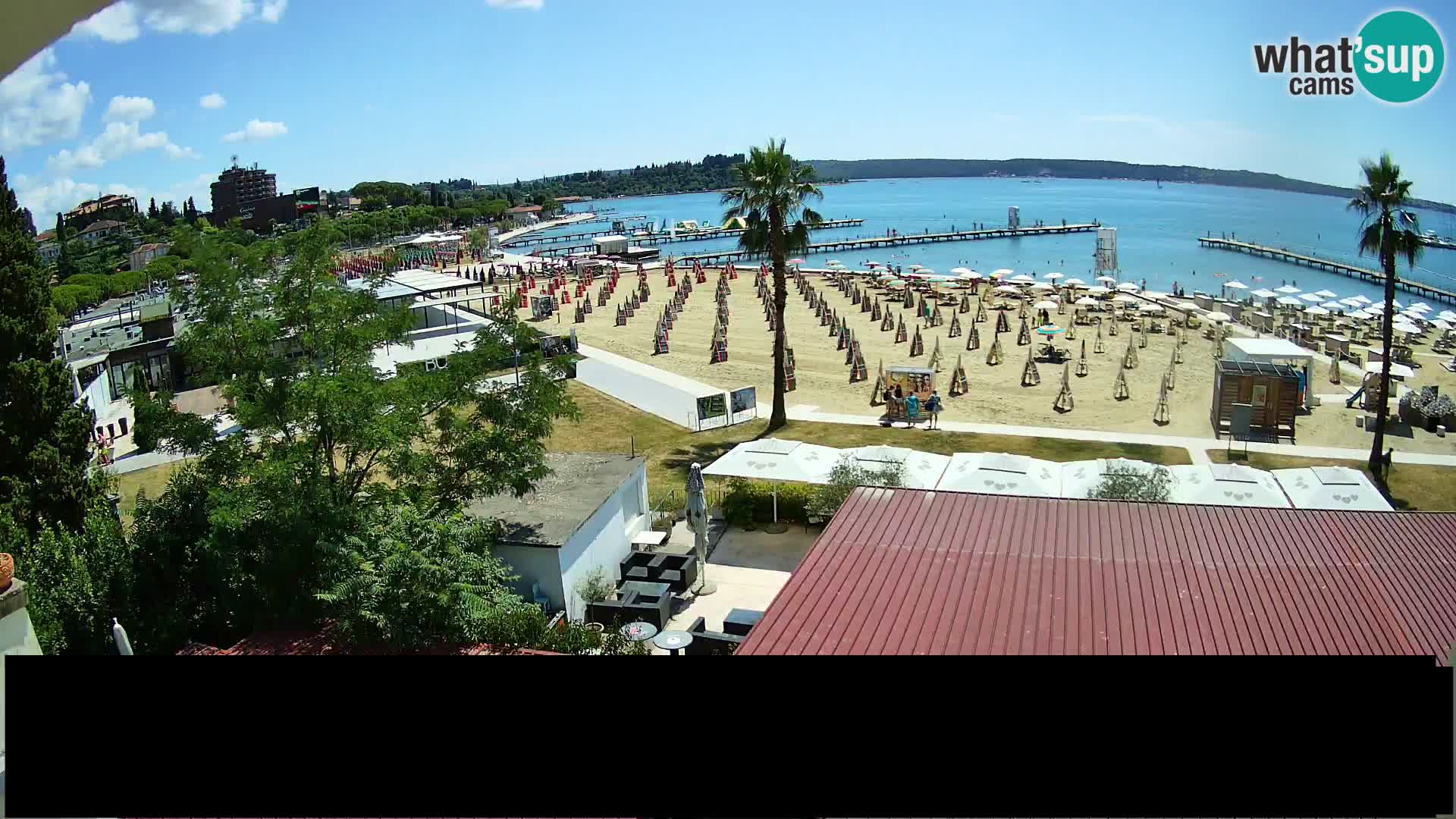 Webcam Portorož Strand – Karamela bar