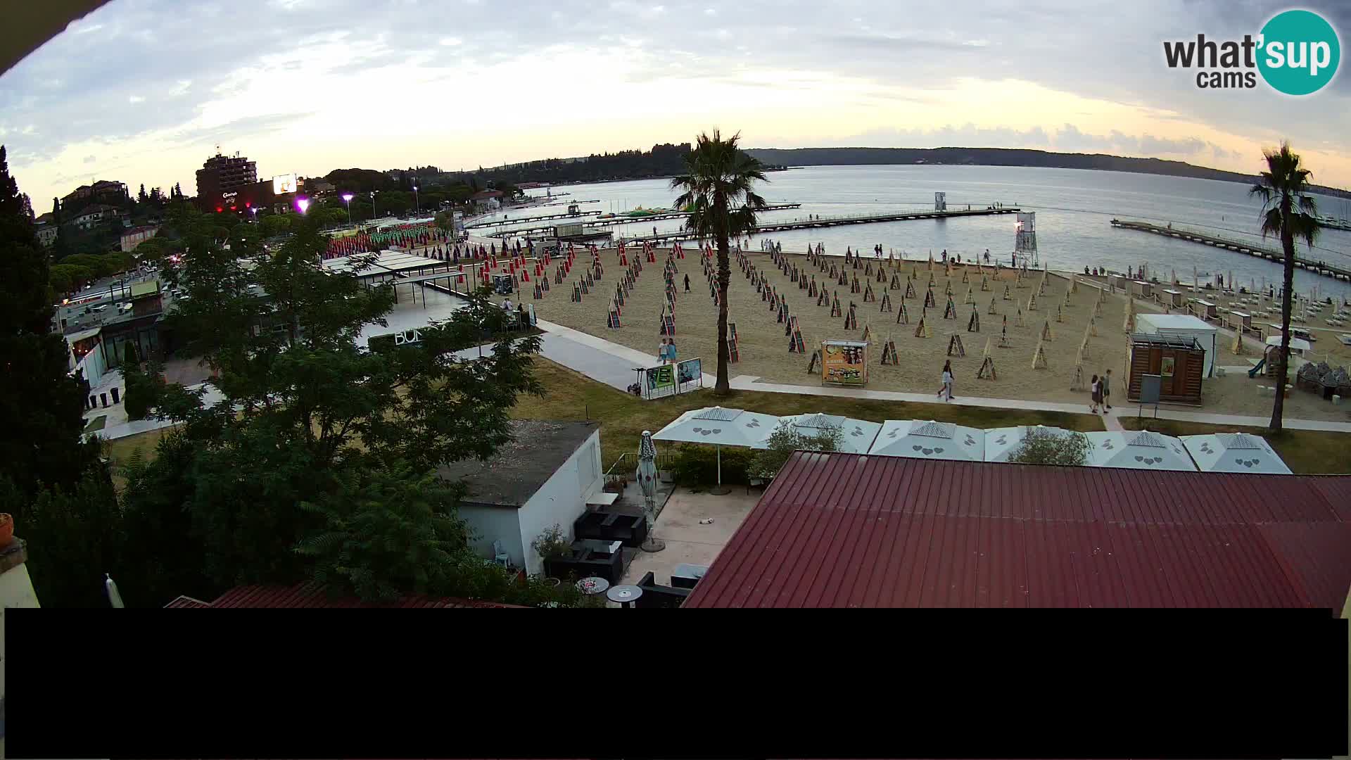 Playa Portorož camera en vivo