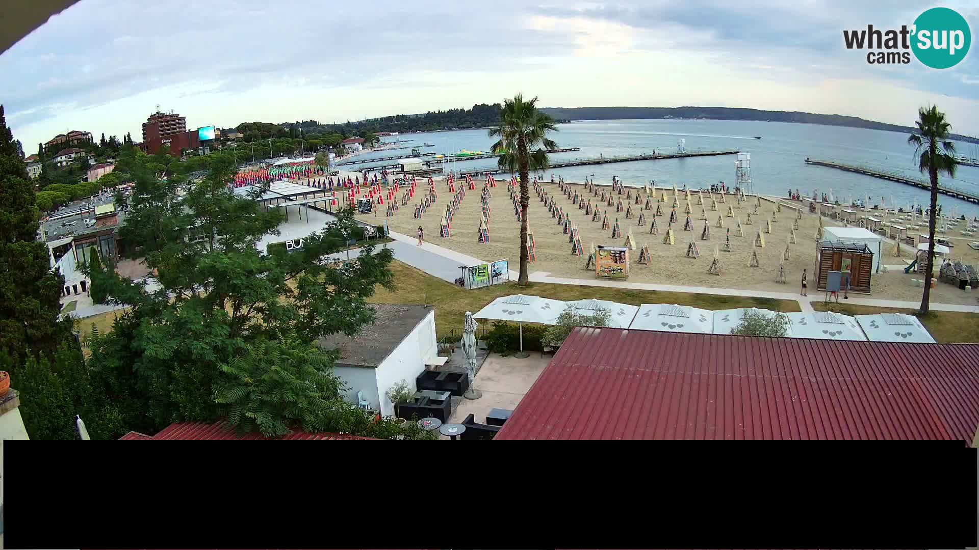 Plage Portorož live cam