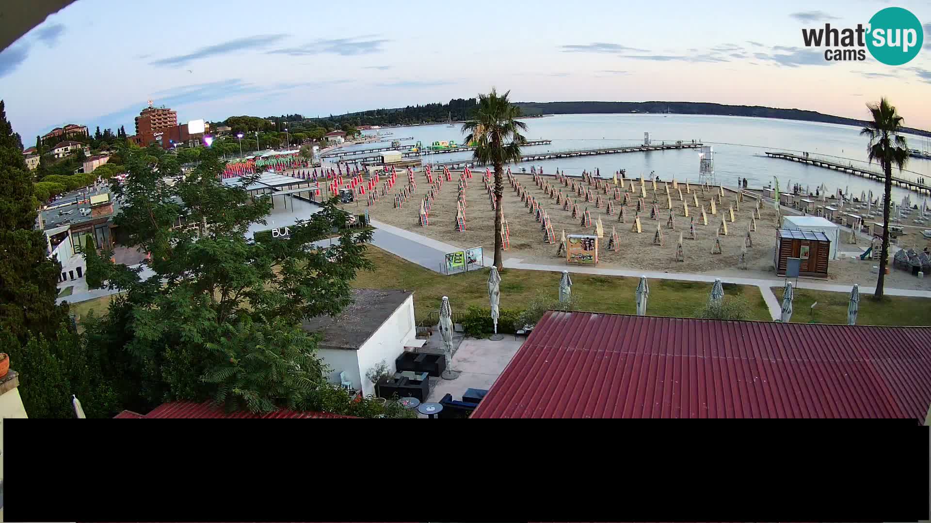 Kamera v živo Portorož plaža – Bungalow
