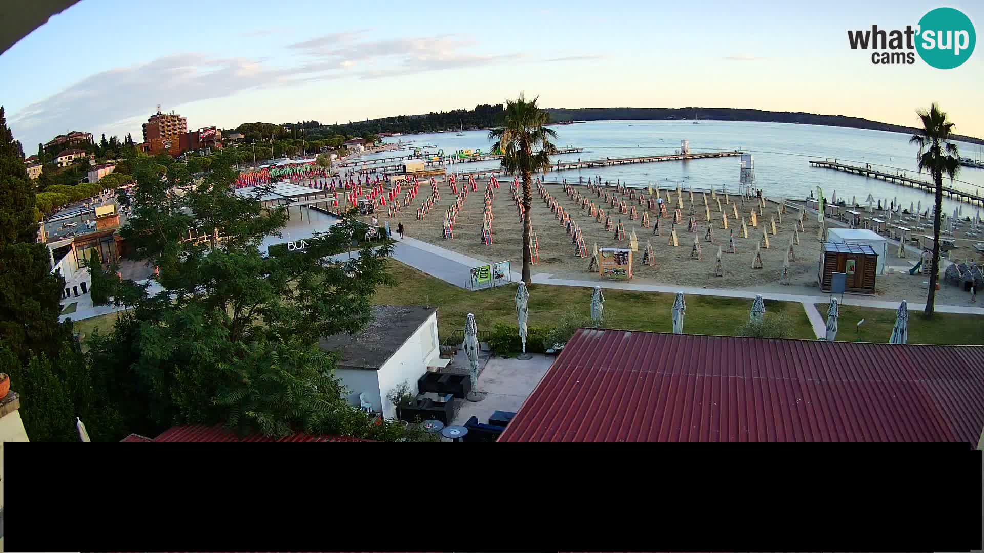 Playa Portorož camera en vivo