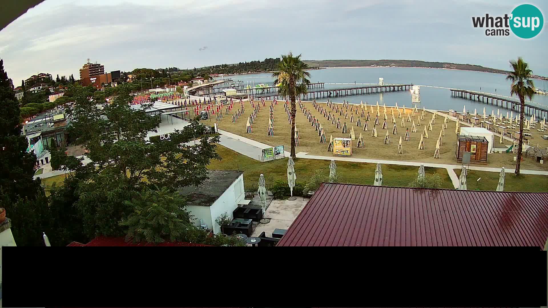 Webcam live Plage Portorož – Caffe Karamela