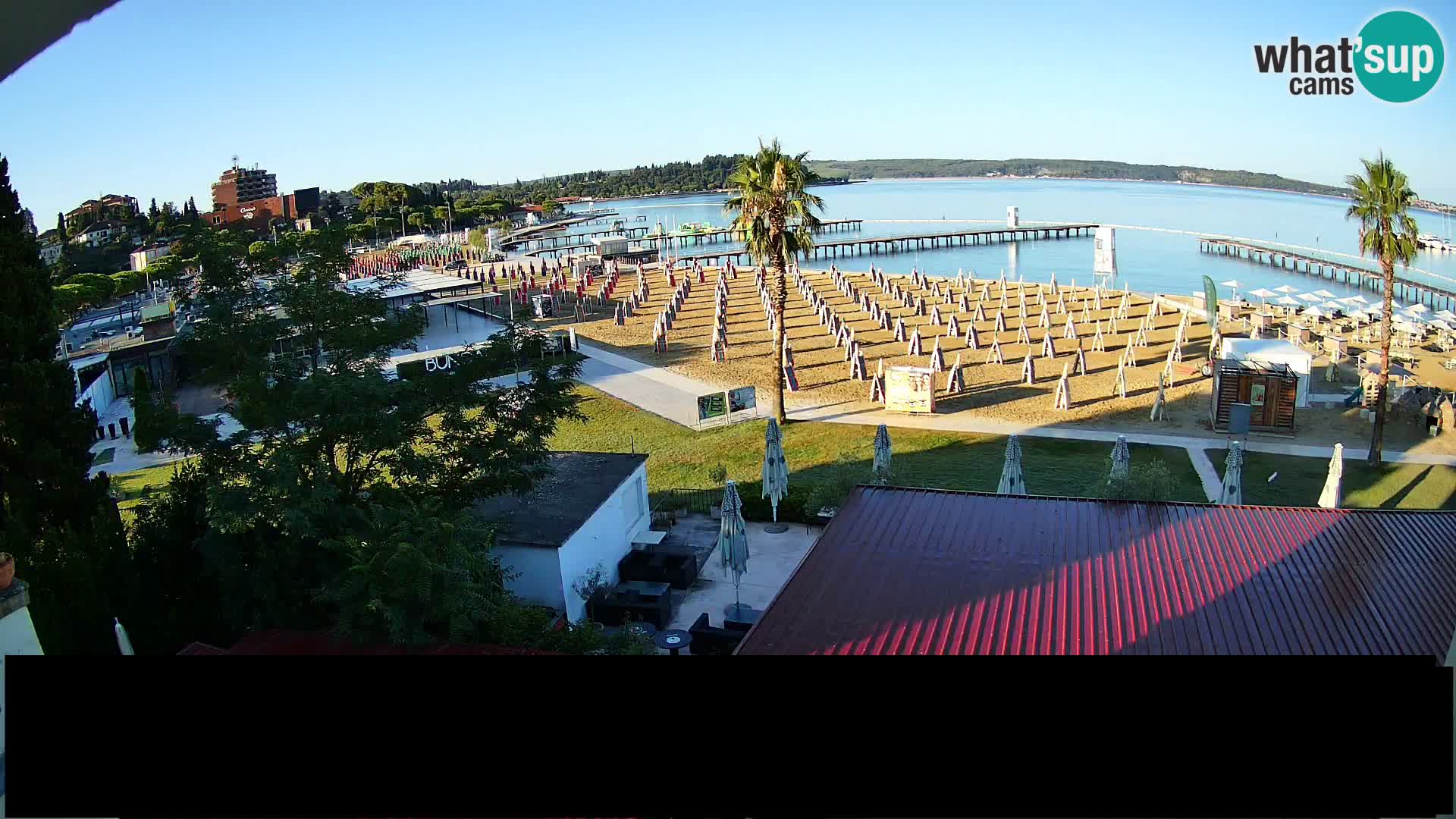 Webcam live Plage Portorož – Caffe Karamela