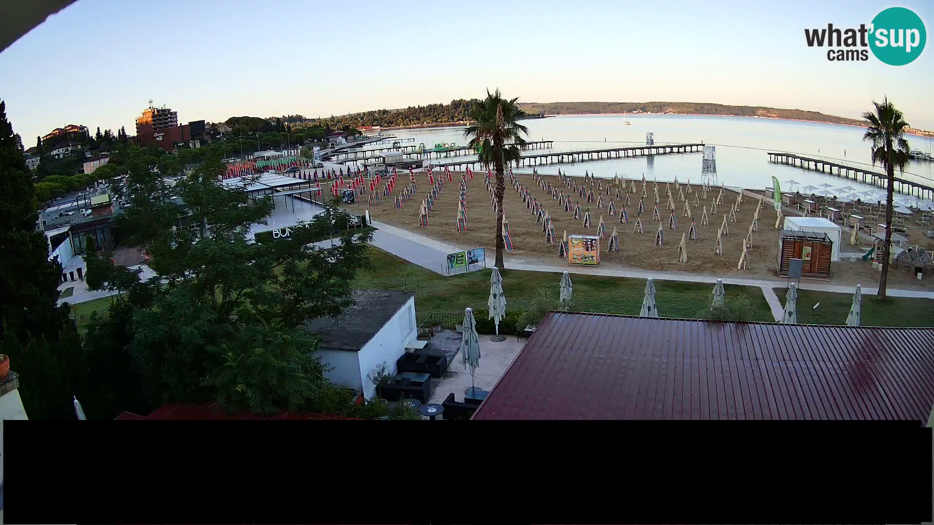 Webcam live Playa Portorož – Caffe Karamela