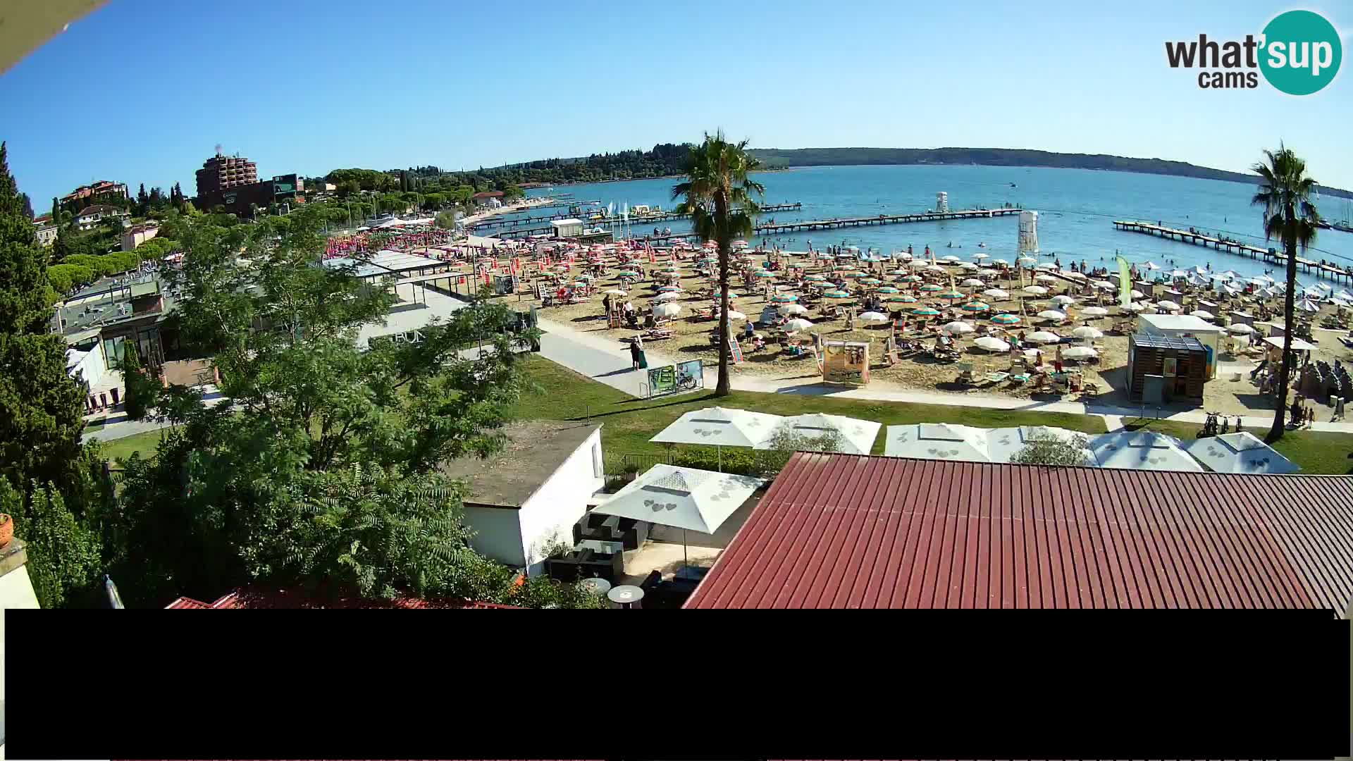Plage Portorož live cam
