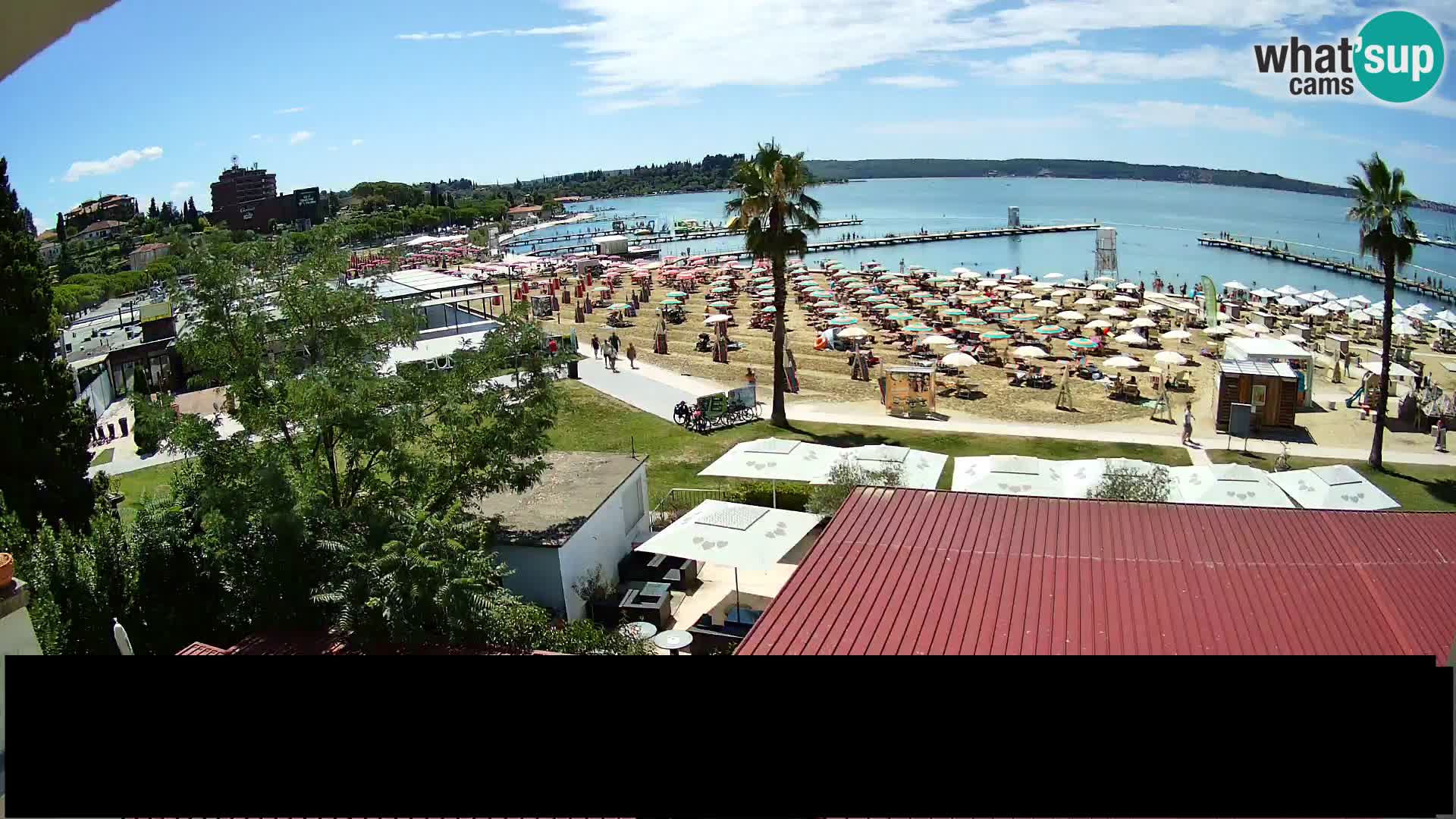 Playa Portorož camera en vivo