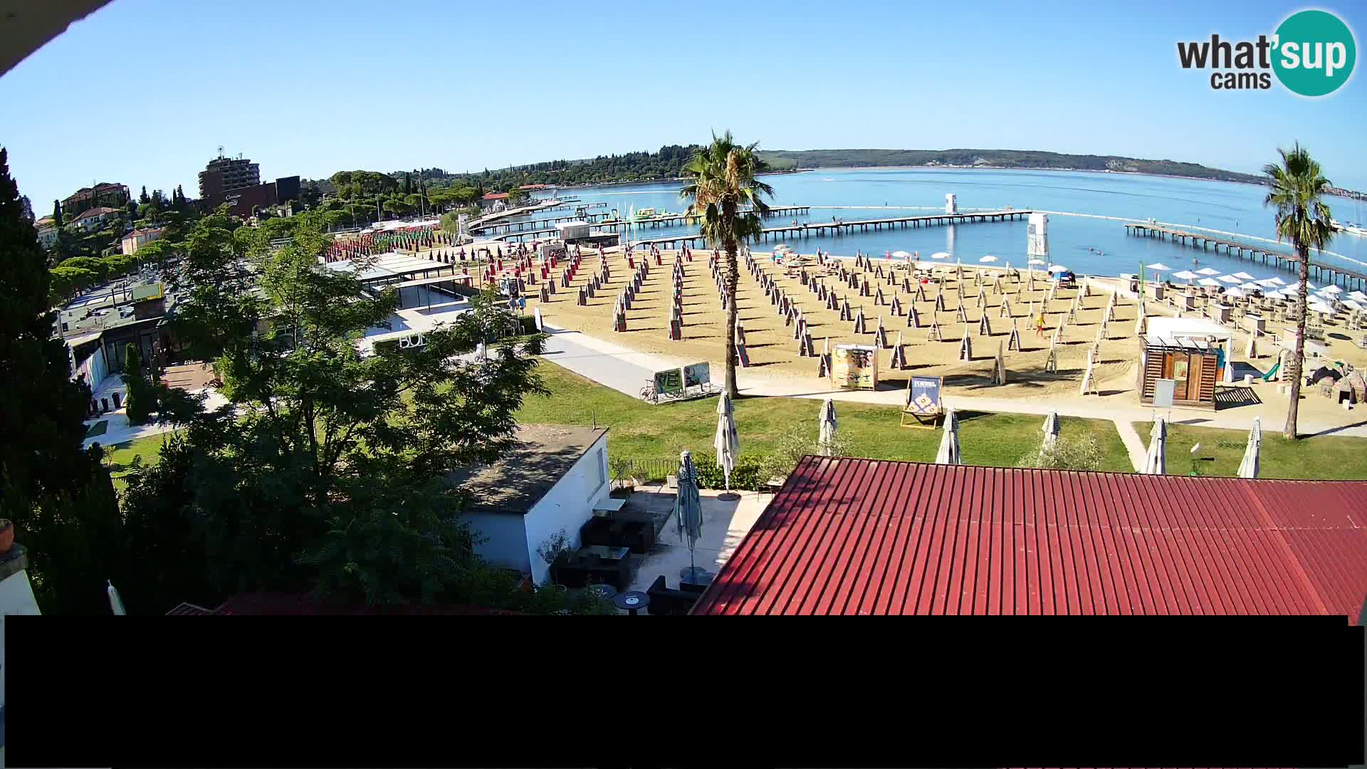 Playa Portorož camera en vivo