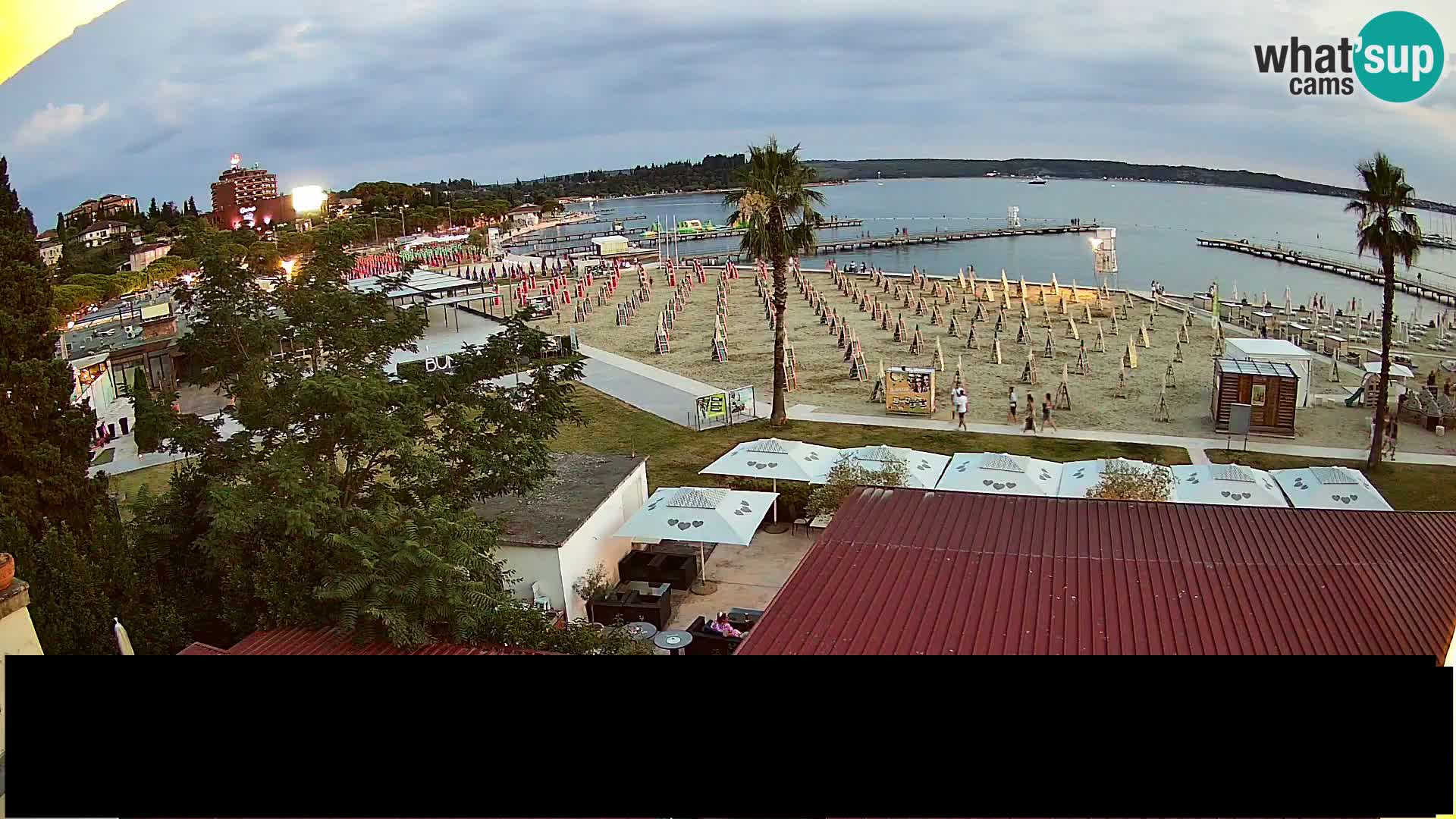 Kamera v živo Portorož plaža – Bungalow