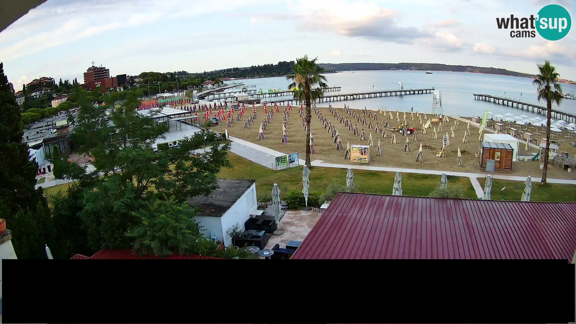 Webcam Portorož Strand – Karamela bar