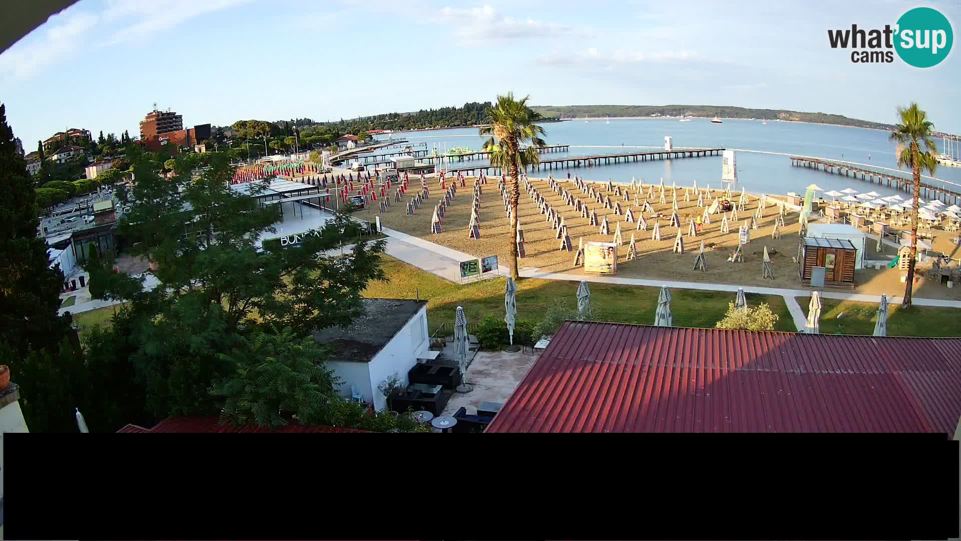 Webcam live Plage Portorož – Caffe Karamela