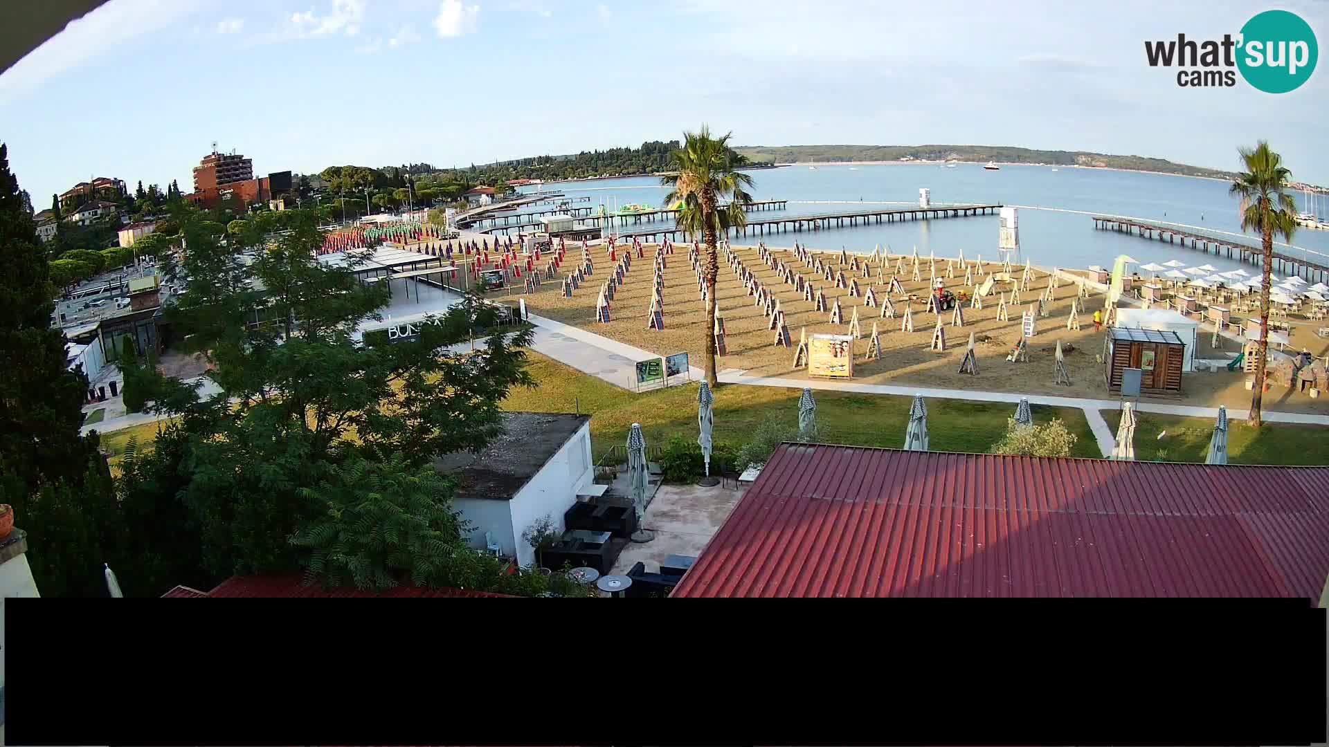Webcam Live Strand in Portorož